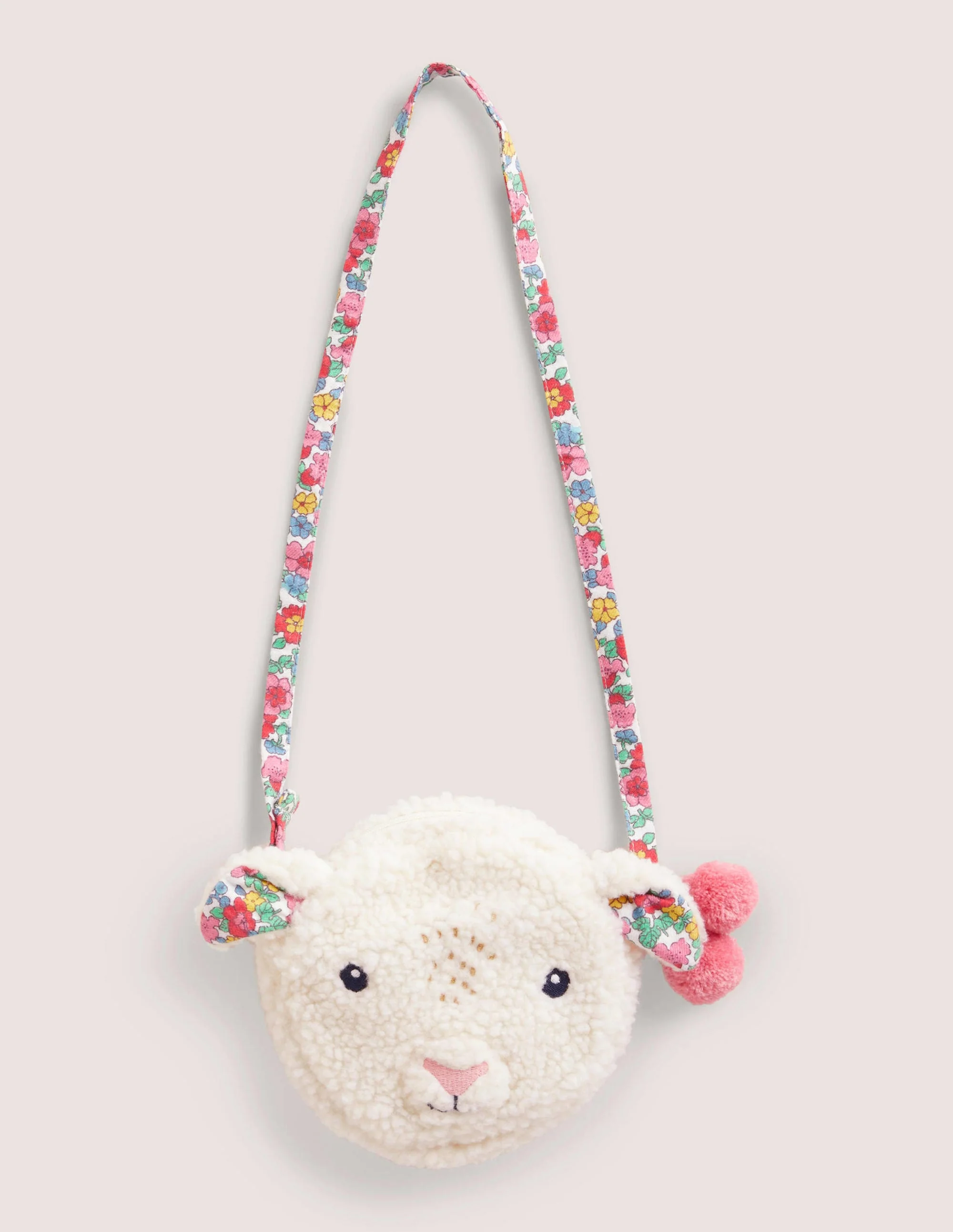Tasche in Lamm-Design-Naturweiß