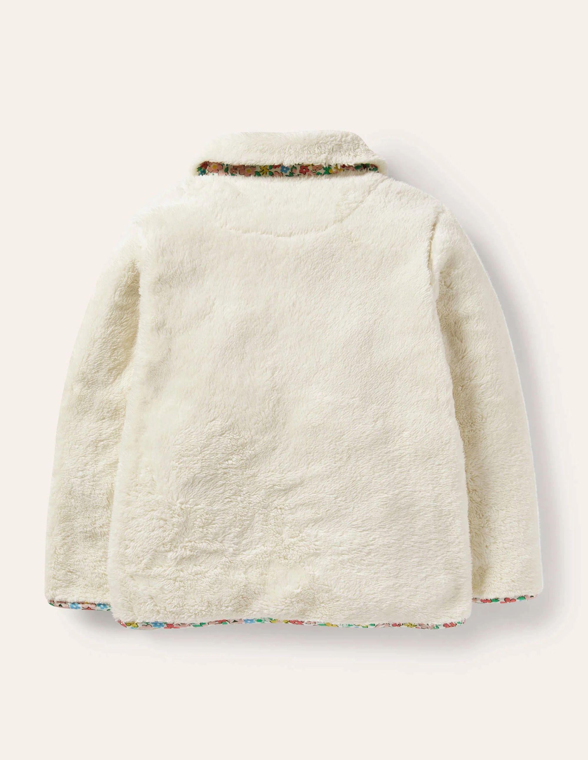 Teddy-Jacke mit durchgehendem Reißverschluss-Natur - Image 2