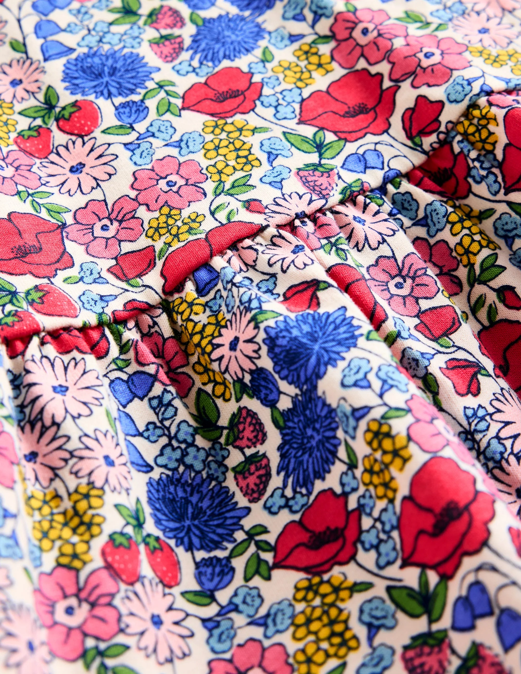 Trägerkleid mit tiefer Taille-Bunt Blumenbeet - Image 3