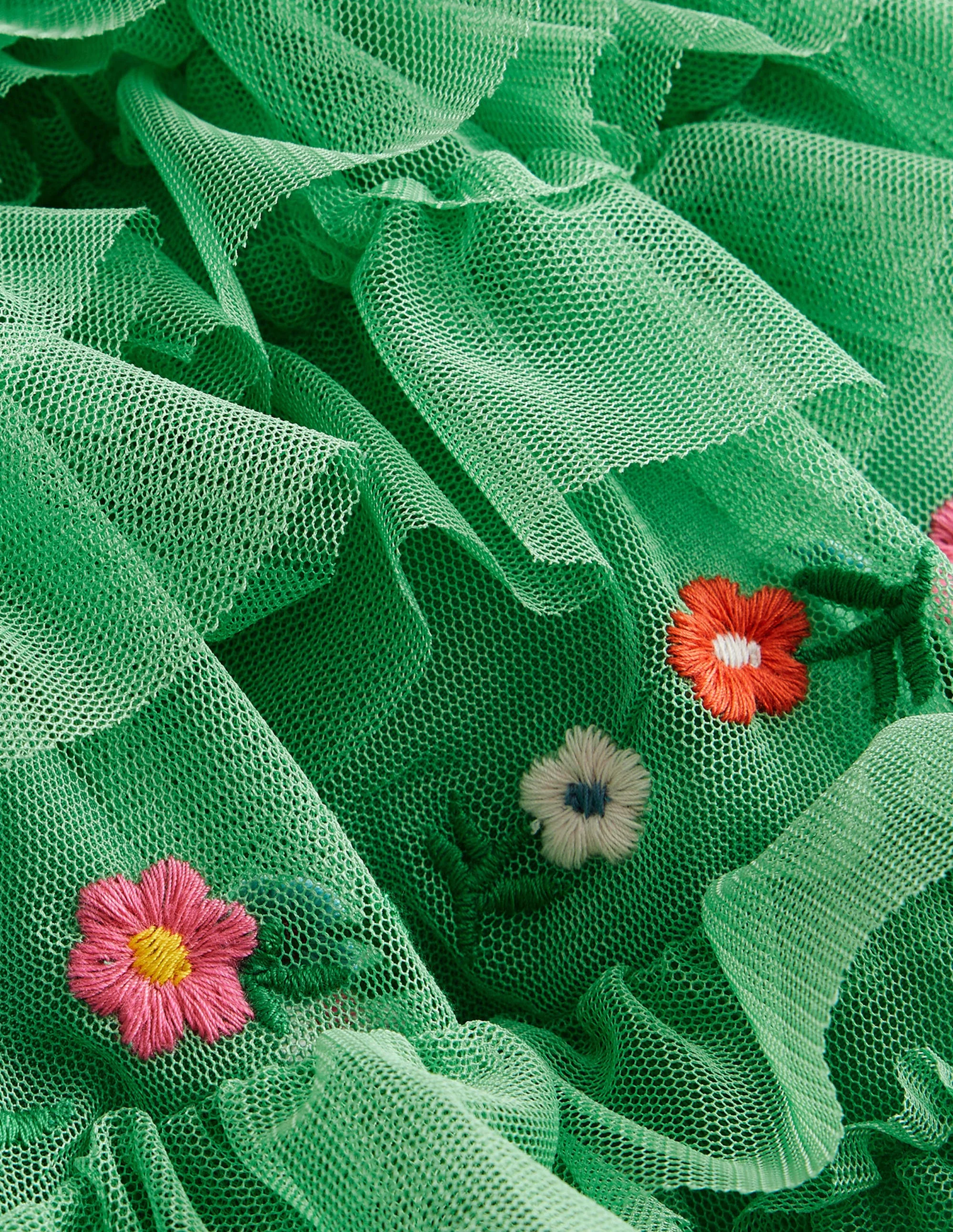 Tüll-Rock mit Rüschen-Aloe-Grün - Image 3