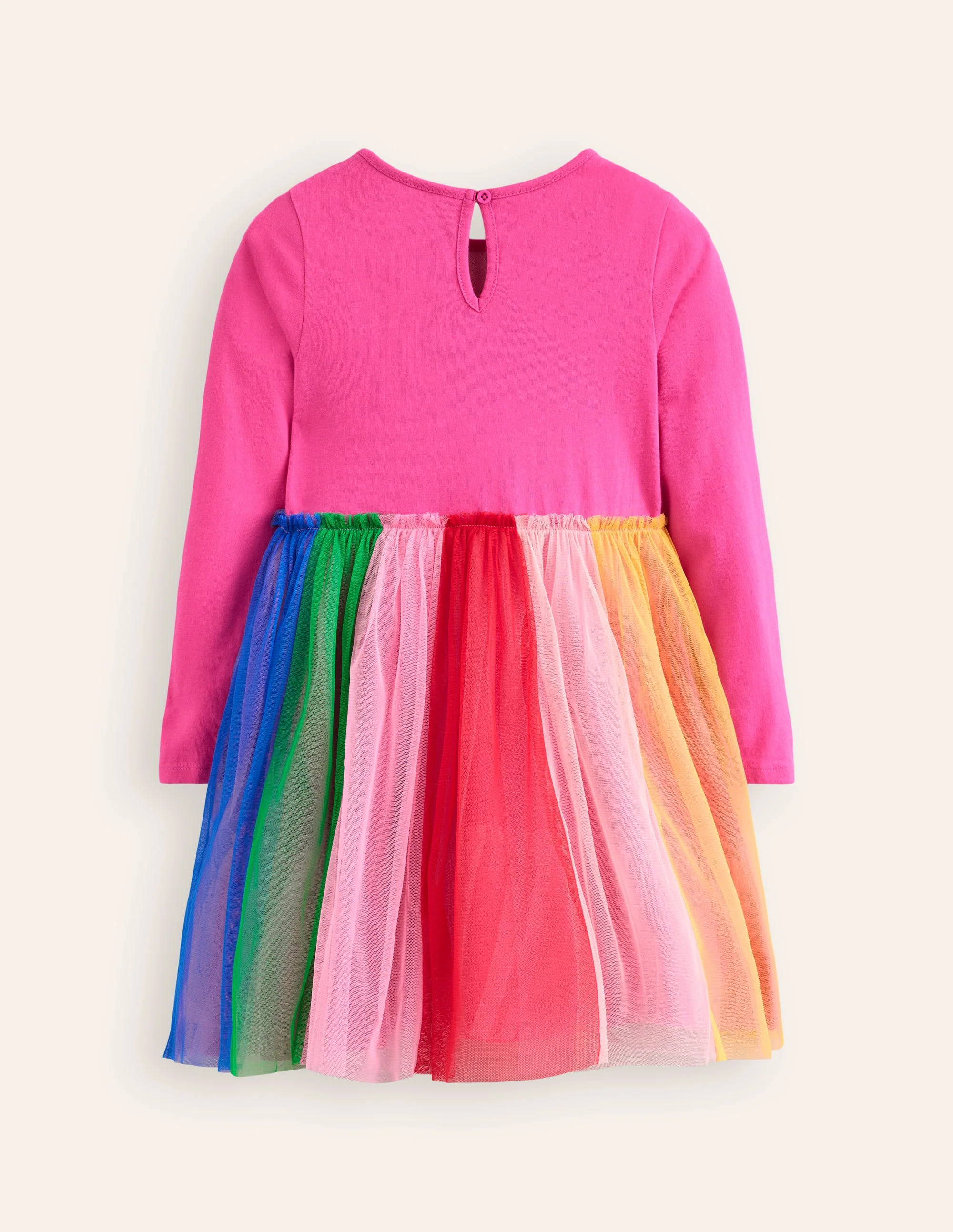 Tüllkleid mit Rock in Regenbogenfarben-Rosarot, Regenbogen - Image 2