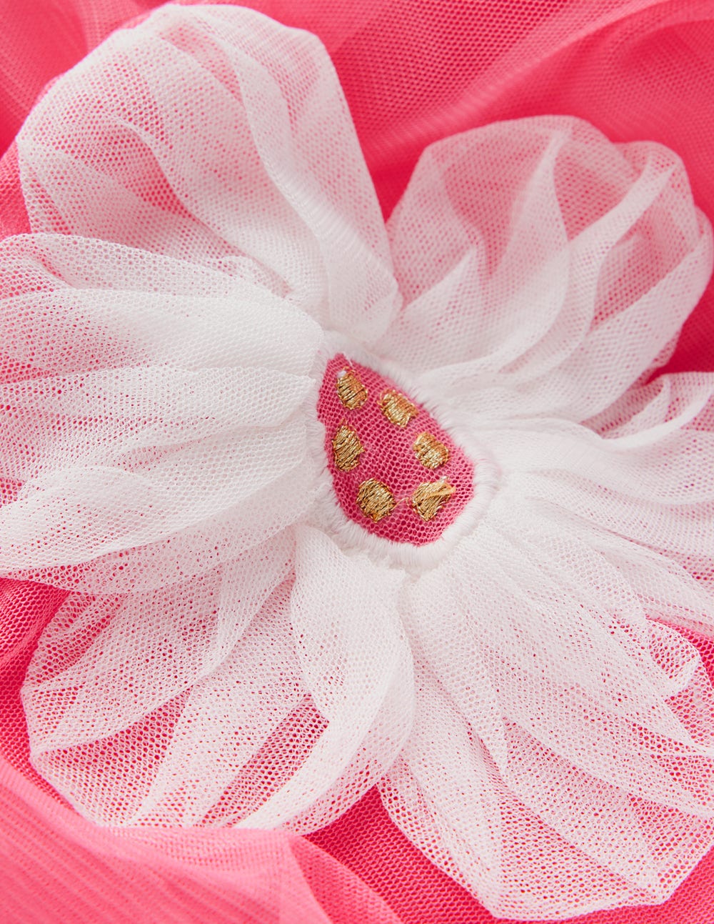 Tüllrock mit Applikation-Rosa, Blumen - Image 3