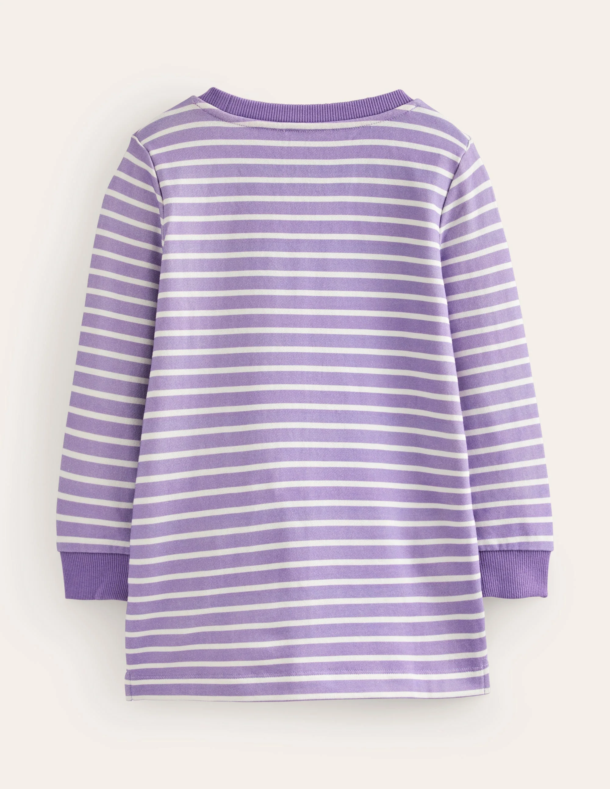 Tunika mit applizierter Tasche-Parmaviolett/Naturweiß - Image 2