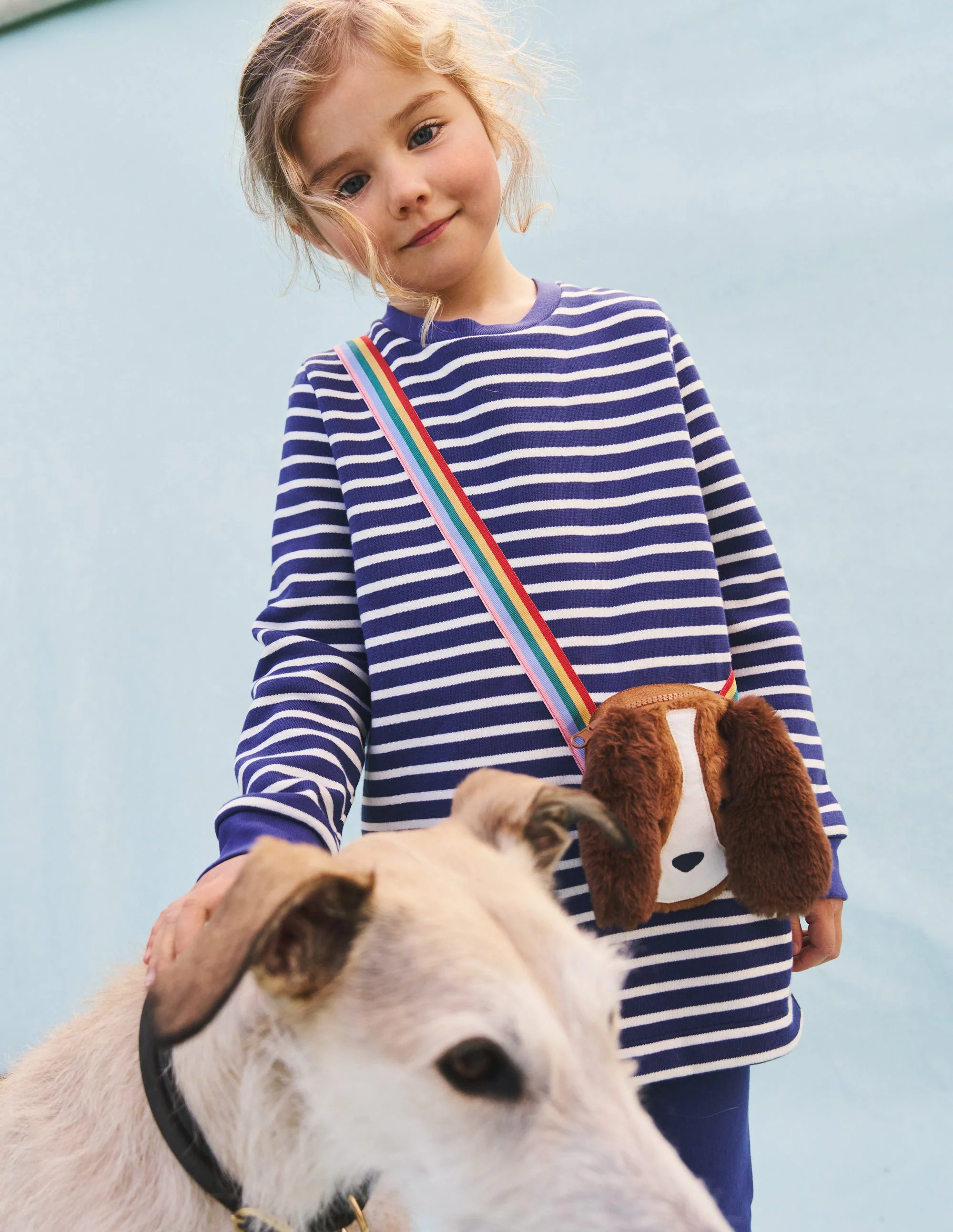 Tunika mit applizierter Tasche-Weiches Steuerbordblau/ Naturweiß Hund - Image 5