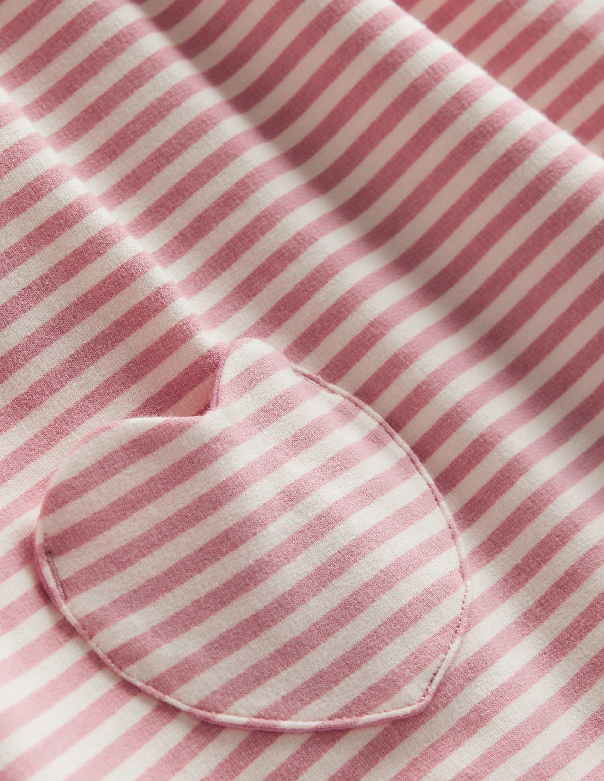 Tunika mit Kragen-Vintage-Rosa/Haferbeige Streifen - Image 3