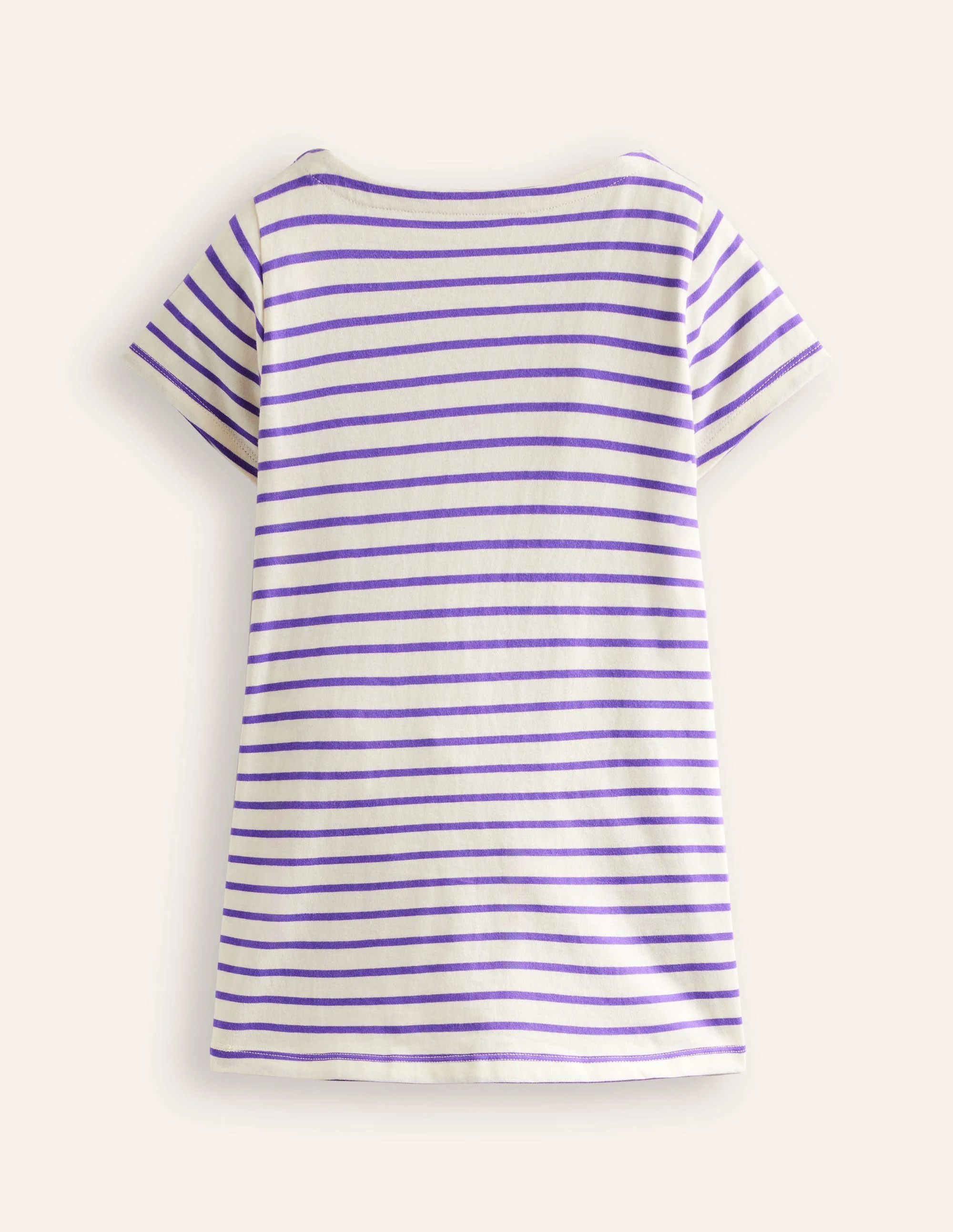 Tunika mit lustigen Taschen-Applikationen-Vanille-Weiß / Parma-Violett - Image 2