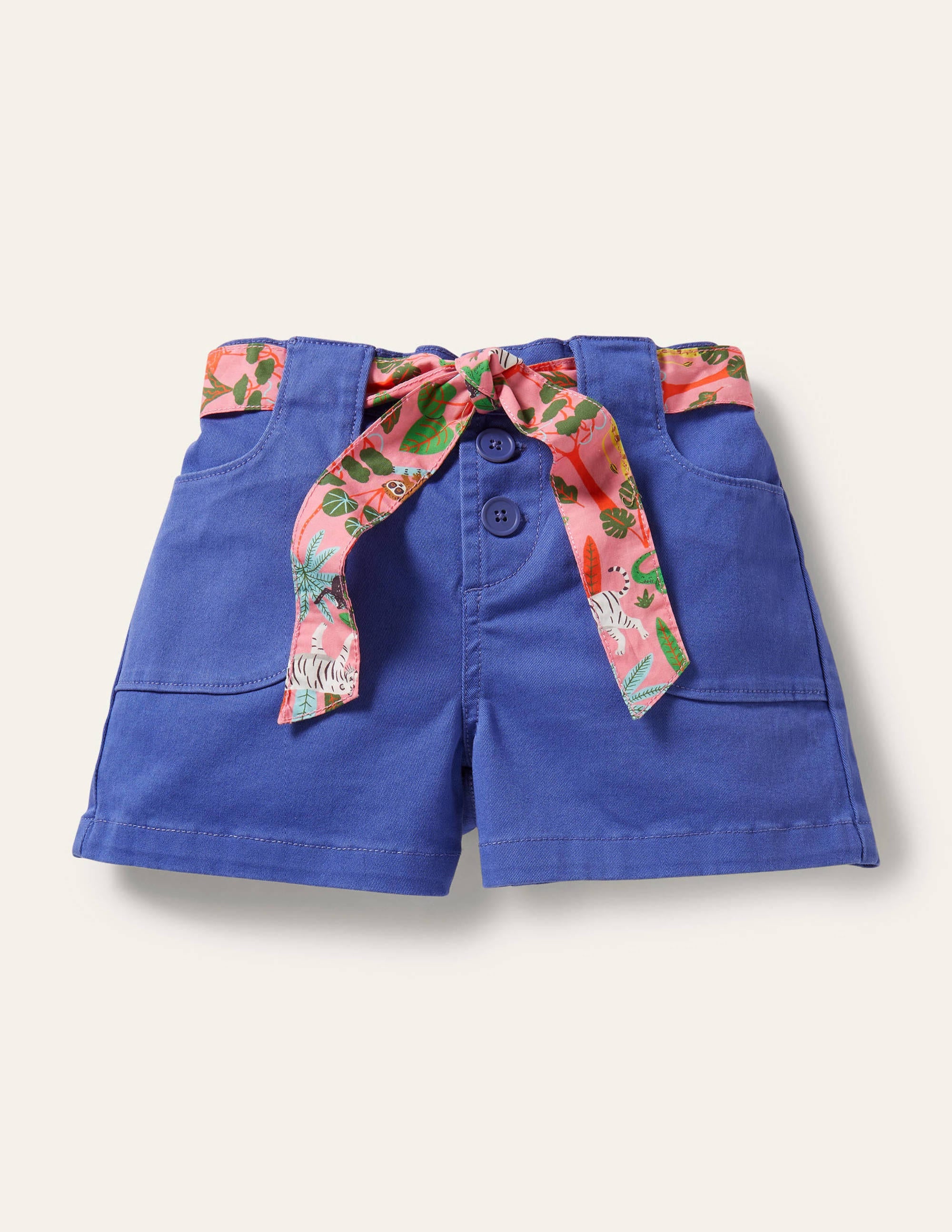 Twill-Cargoshorts-Glockenblumenblau