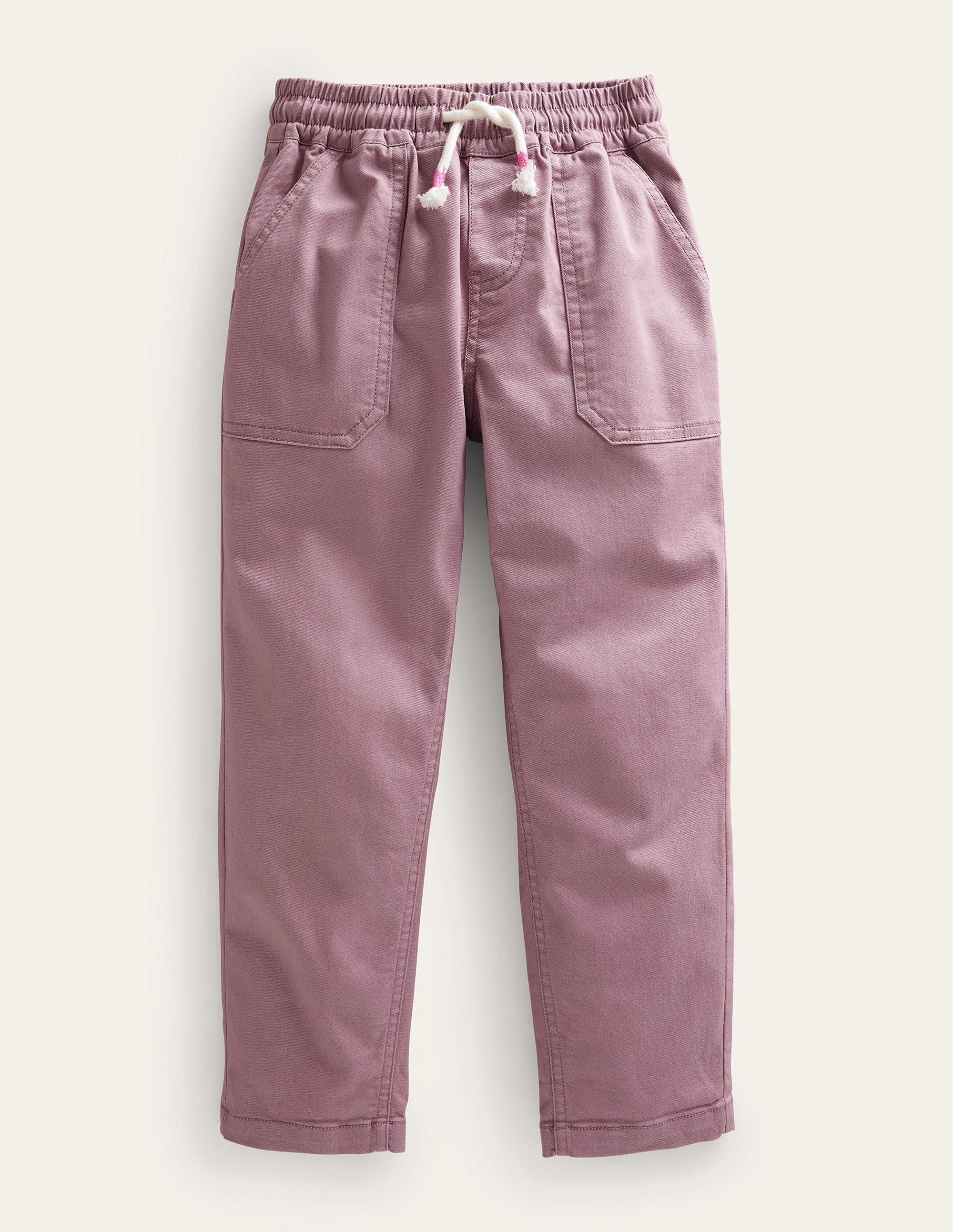 Twill-Hose zum Hineinschlüpfen-Gedecktes Violett