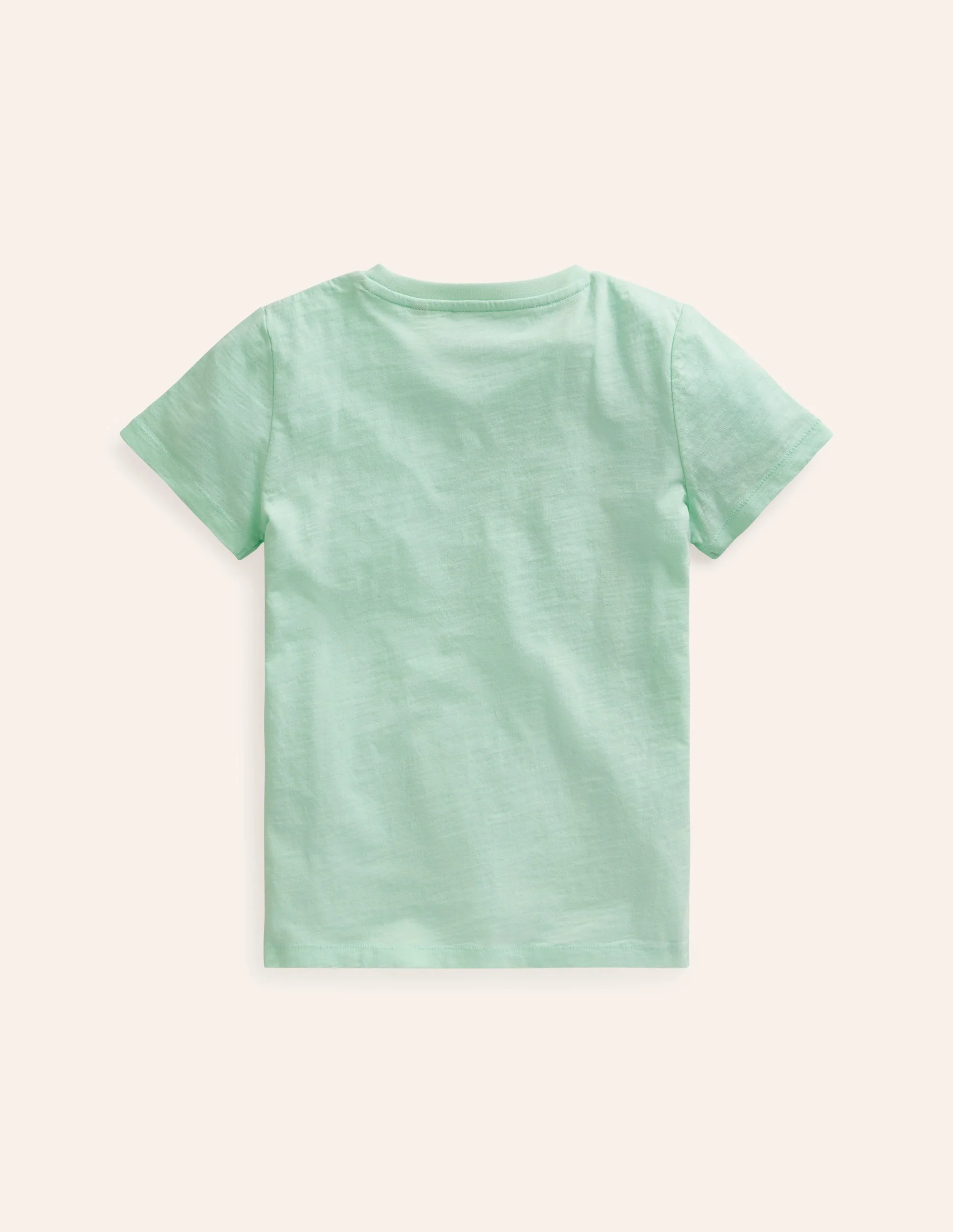 Vorgewaschenes Flammgarn-T-Shirt-Aloha-Grün - Image 2