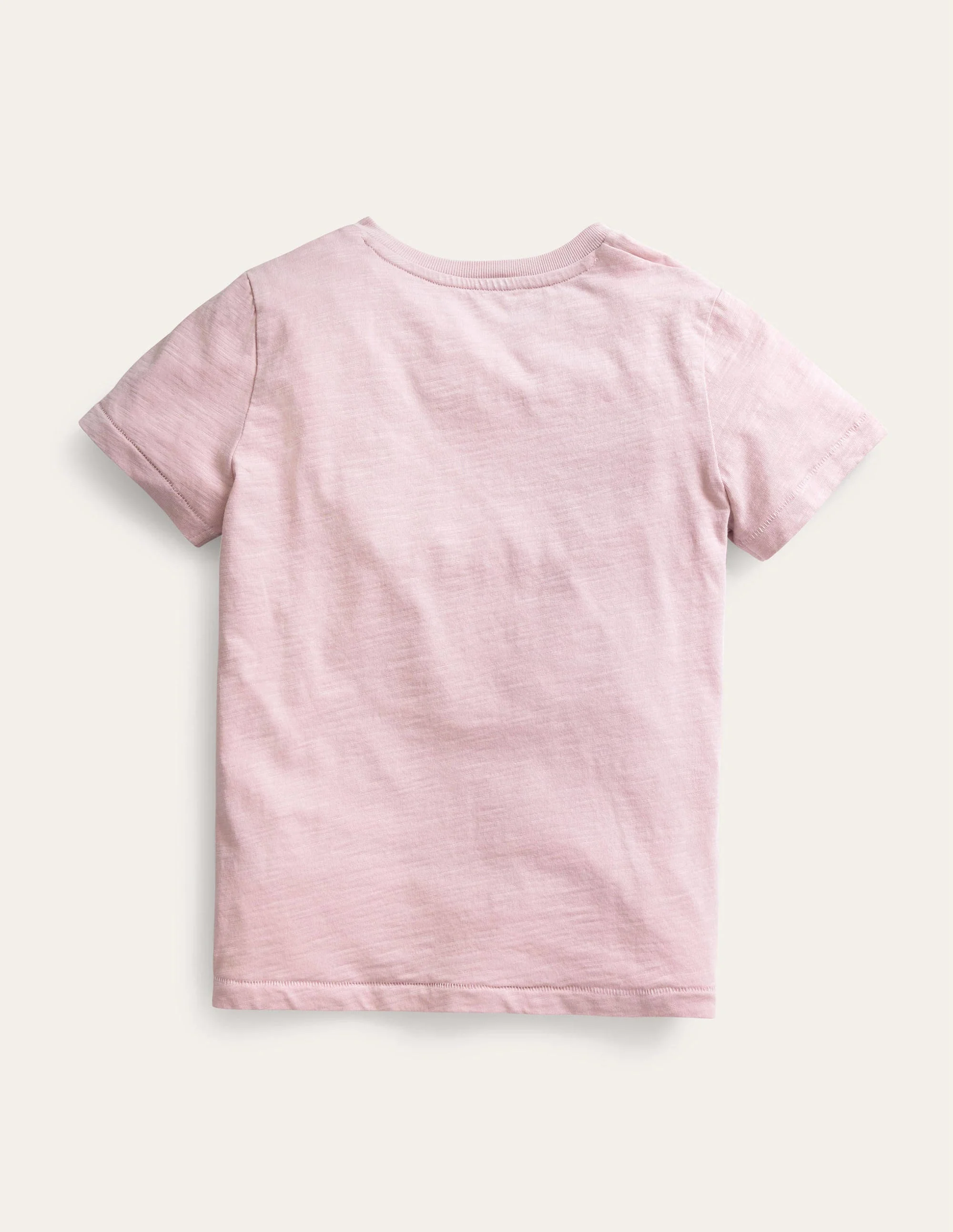 Vorgewaschenes Flammgarn-T-Shirt-Französisches Rosa - Image 2