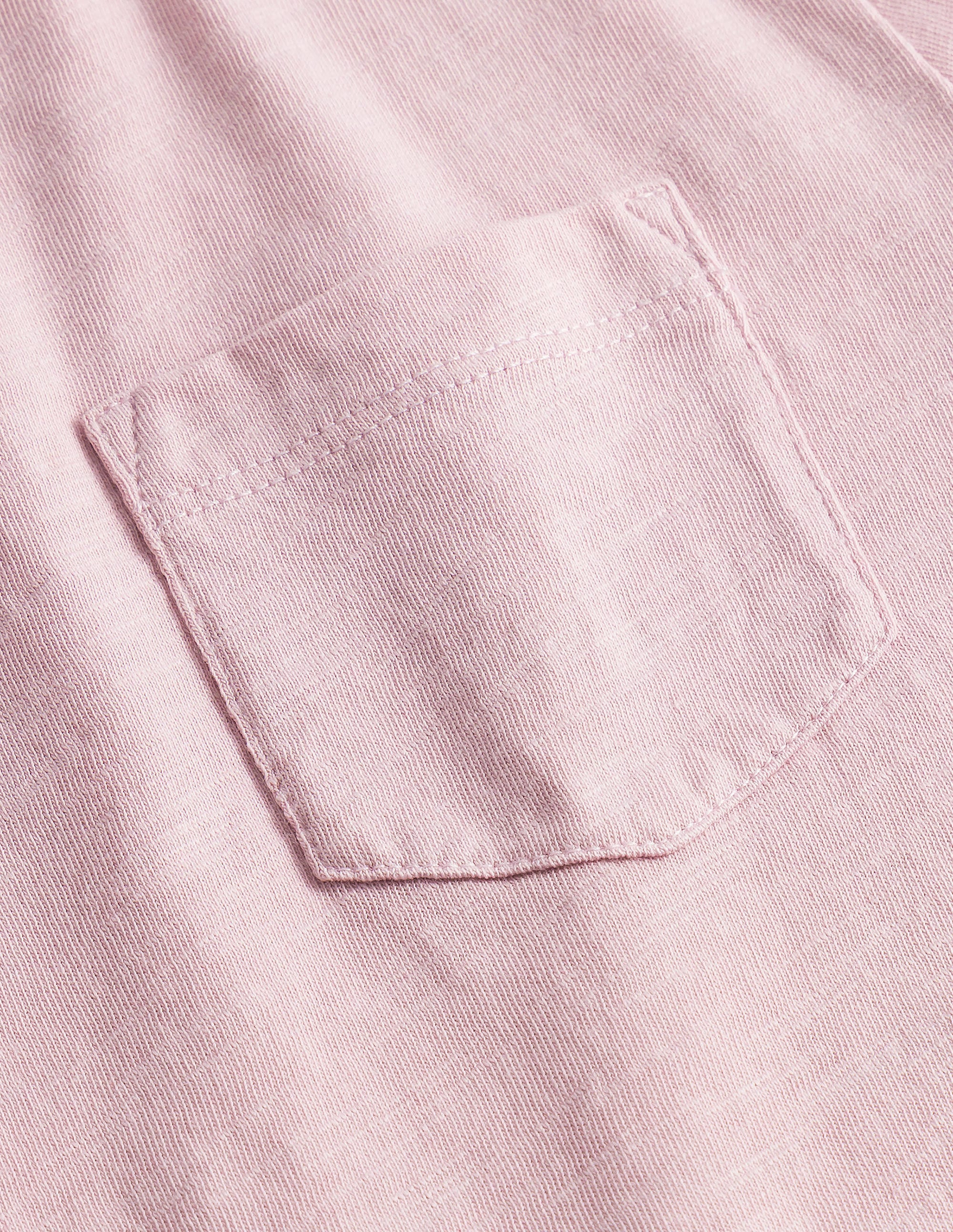 Vorgewaschenes Flammgarn-T-Shirt-Französisches Rosa - Image 3