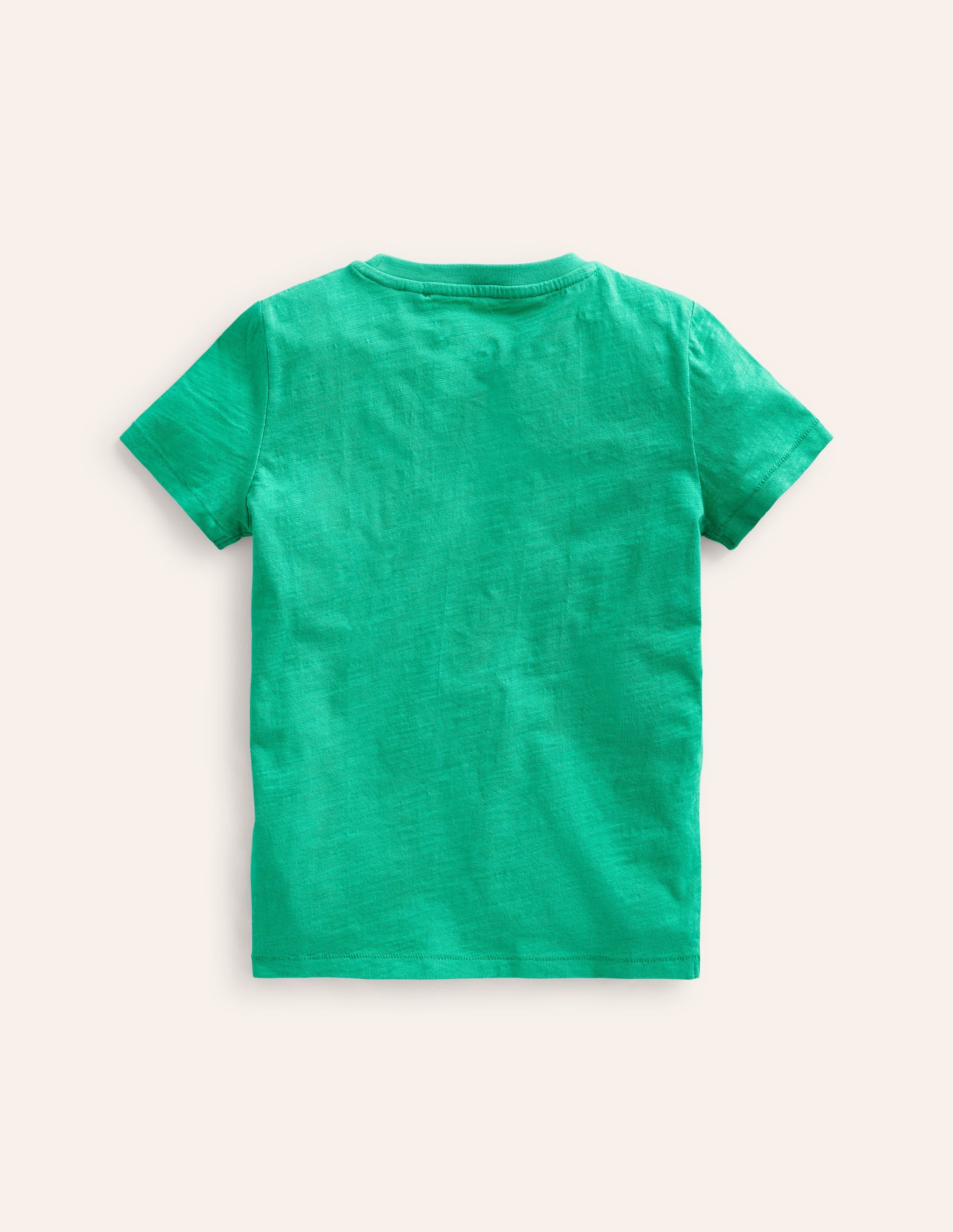 Vorgewaschenes Flammgarn-T-Shirt-Jadegrün - Image 2