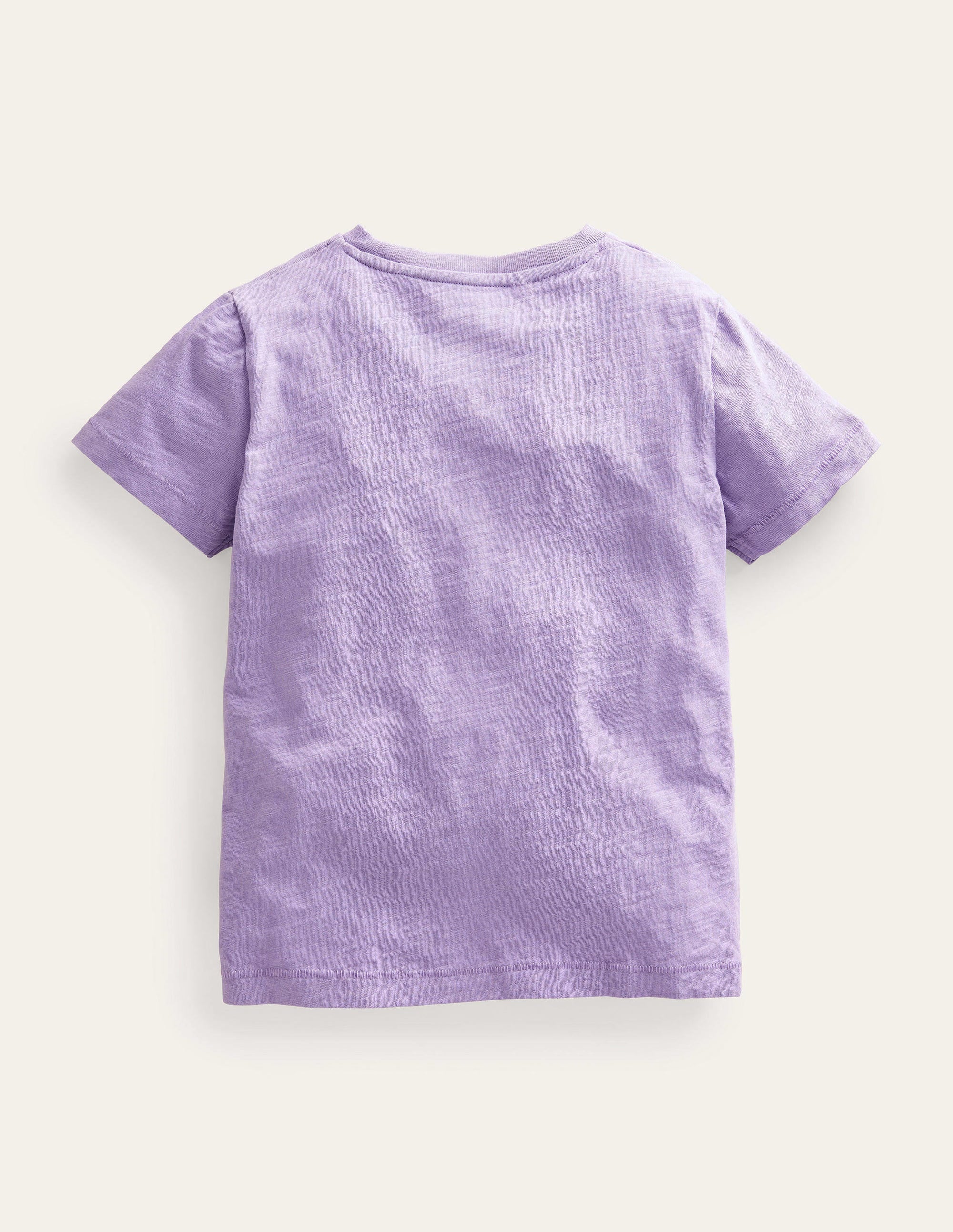 Vorgewaschenes Flammgarn-T-Shirt-Nebliges Lavendellila - Image 2