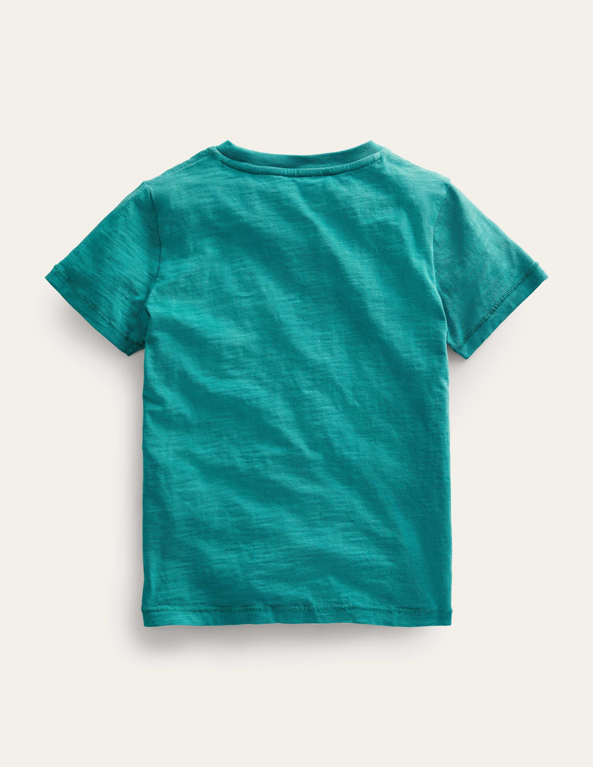 Vorgewaschenes Flammgarn-T-Shirt-Persisches Grün - Image 2