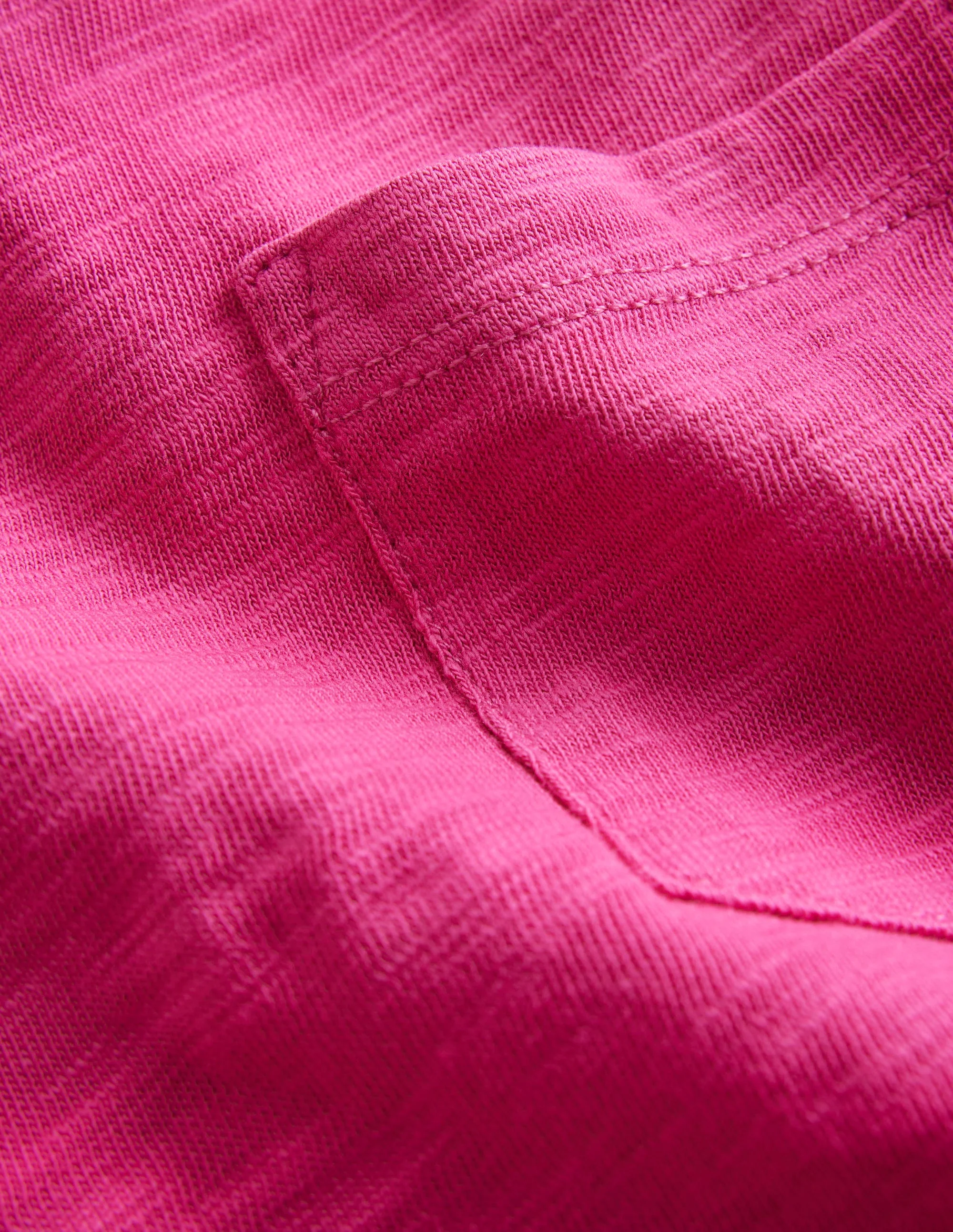 Vorgewaschenes Flammgarn-T-Shirt-Wundervolles Rosa - Image 3