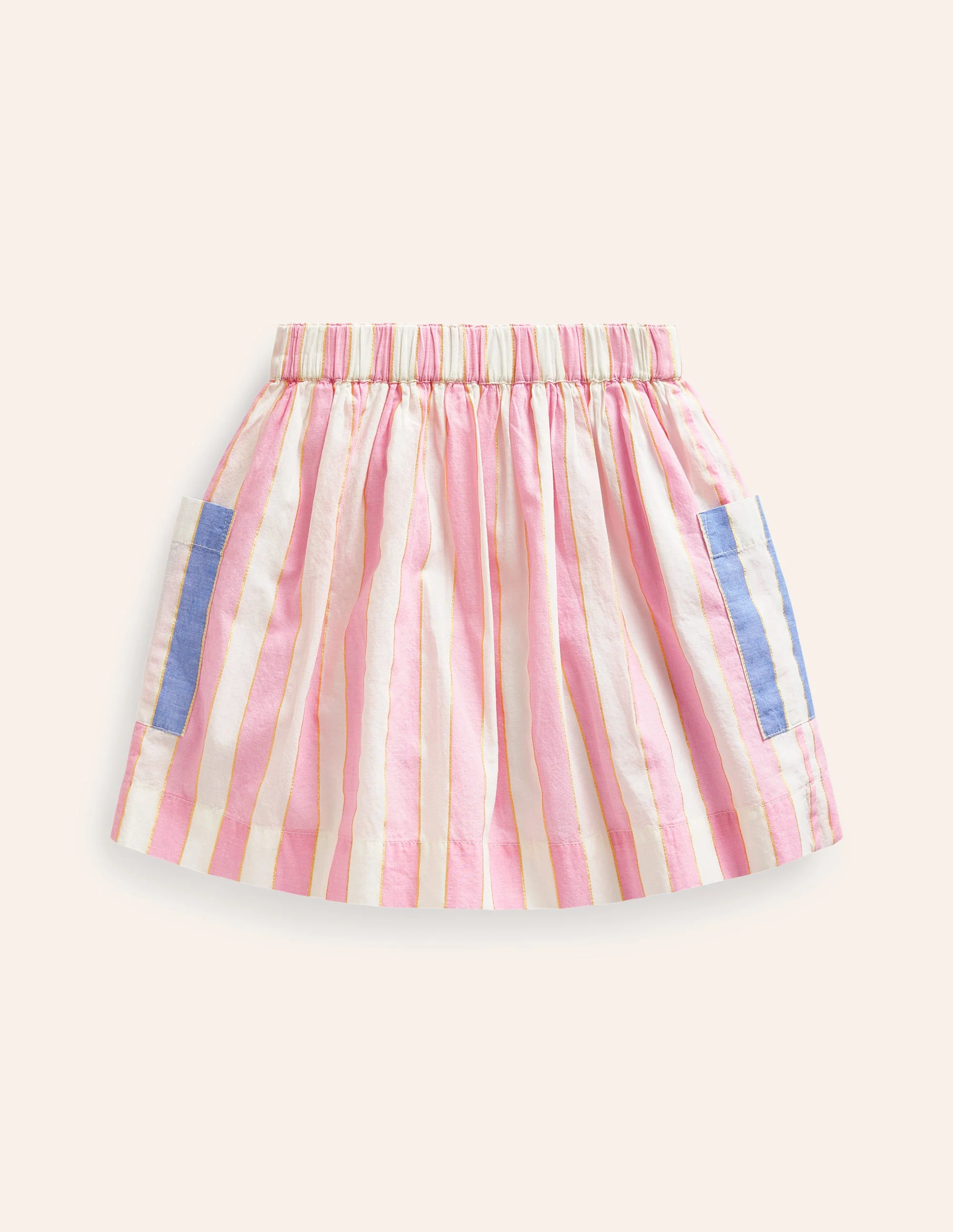 Wallender Rock zum Hineinschlüpfen-Rosa Lurex-Streifen - Image 2
