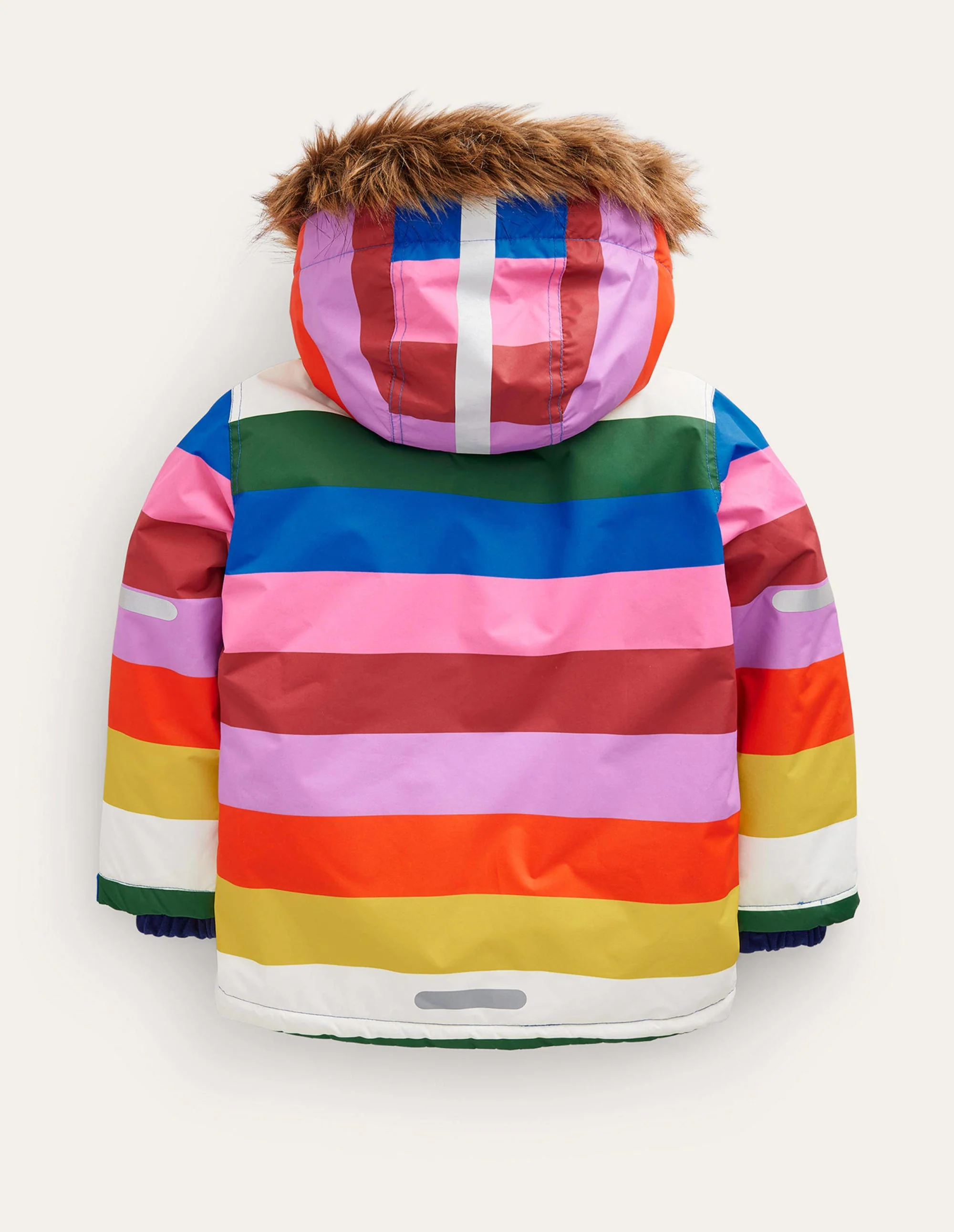 Wasserabweisende Allwetter-Jacke-Bunt Gestreift - Image 2
