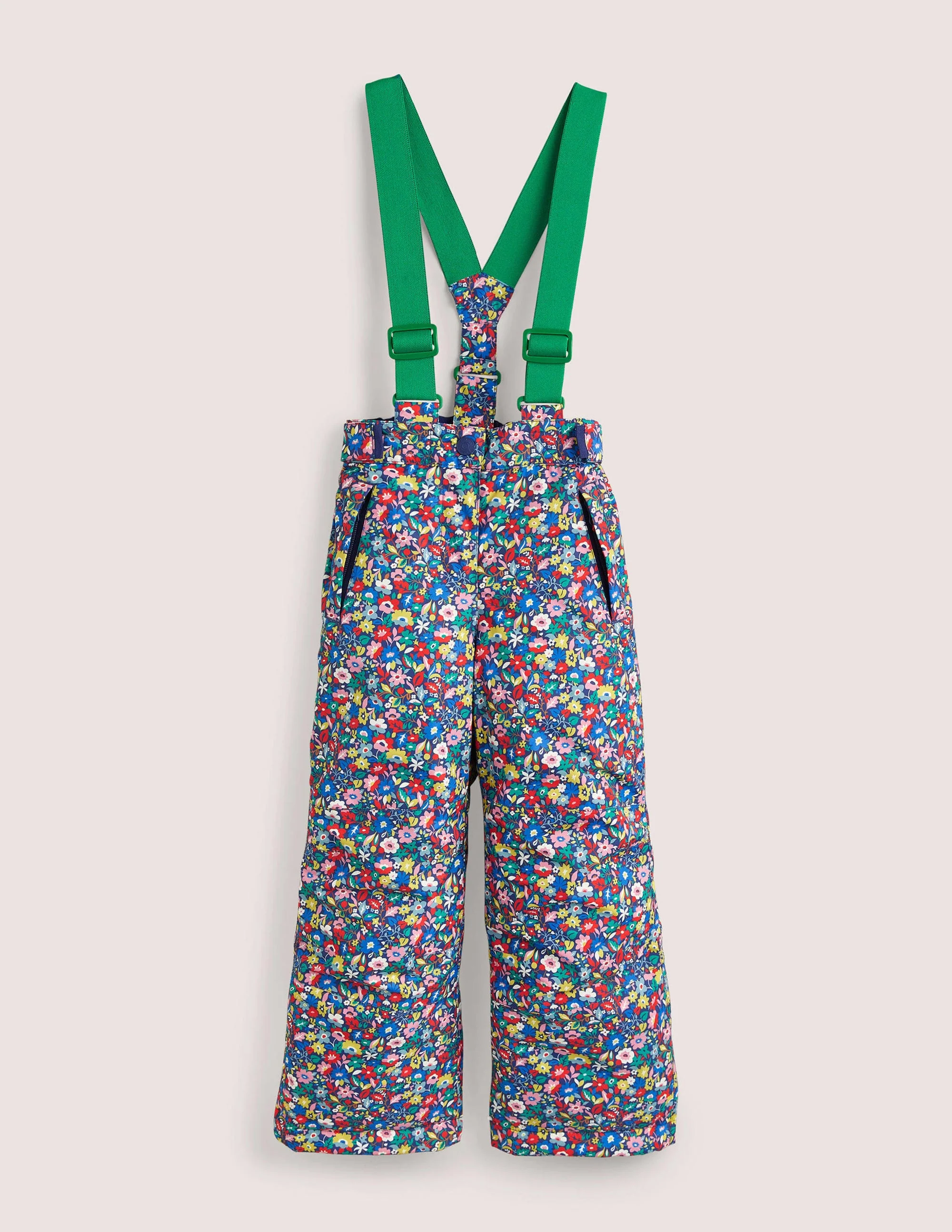 Wasserdichte Allwetterhose-Bunt, Patchwork-Blumen