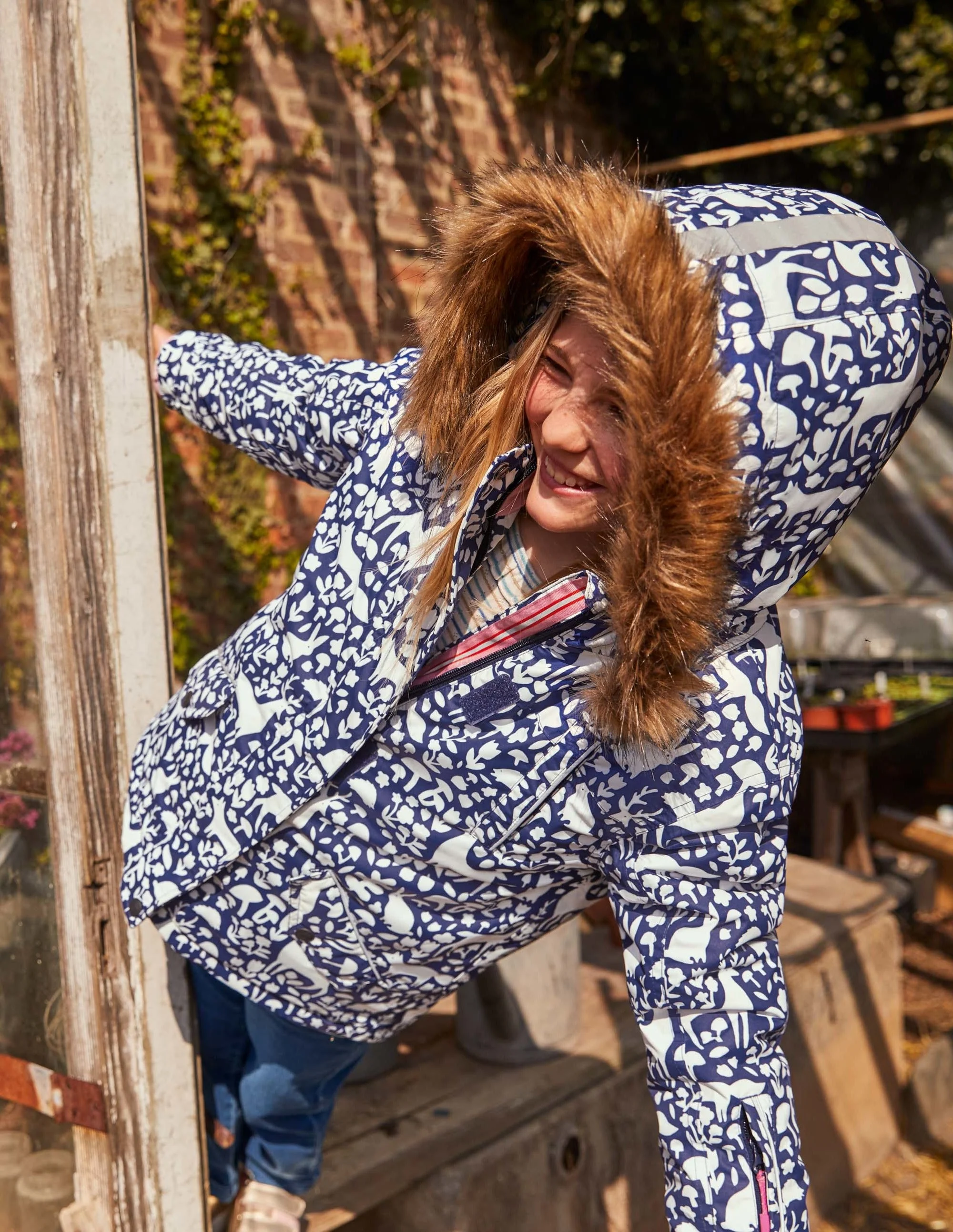 Wasserdichte Allwetterjacke-Navy, Wald - Image 6