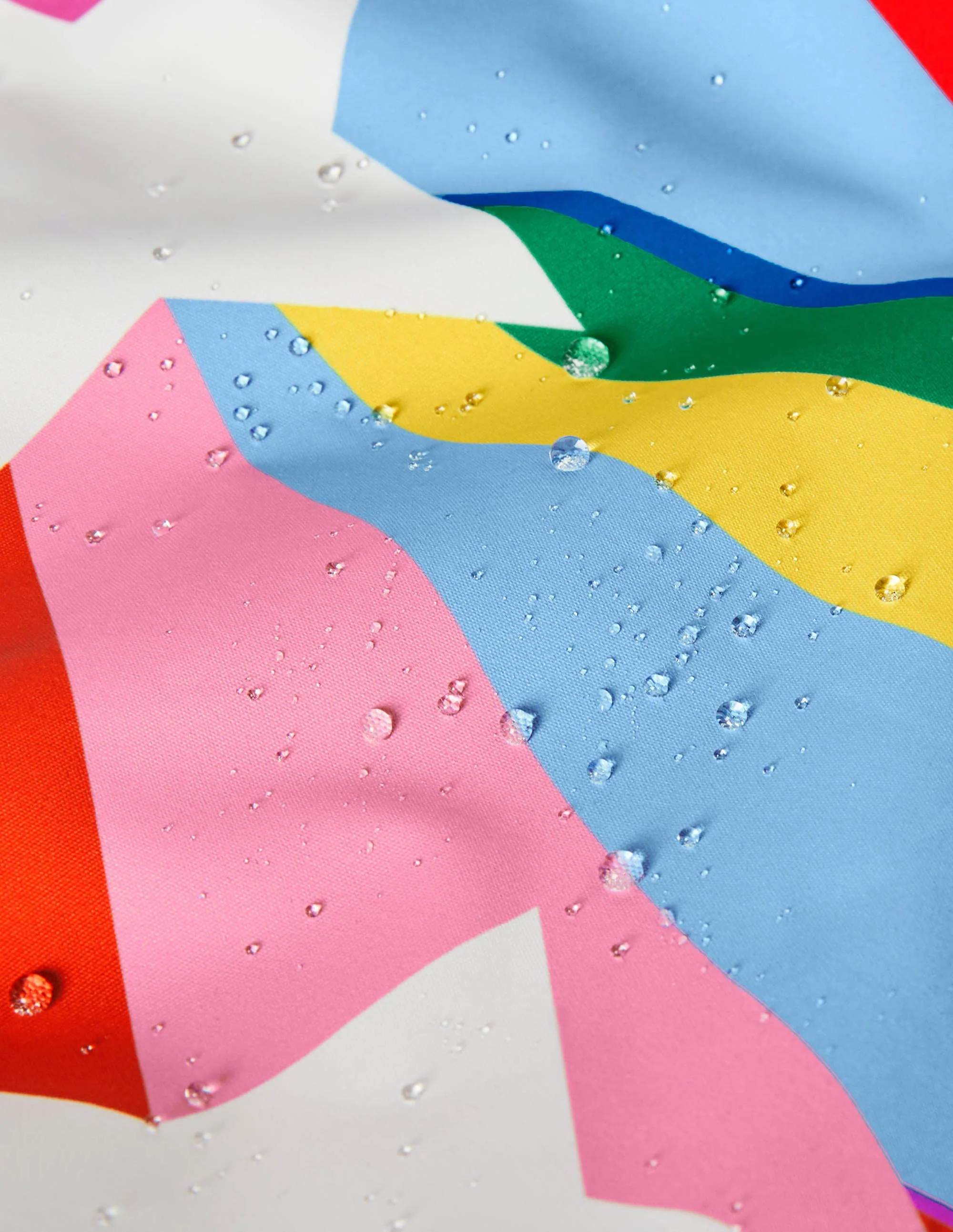 Wasserdichte Allwetterjacke-Surfbrett-Blau, Regenbogenstern - Image 4