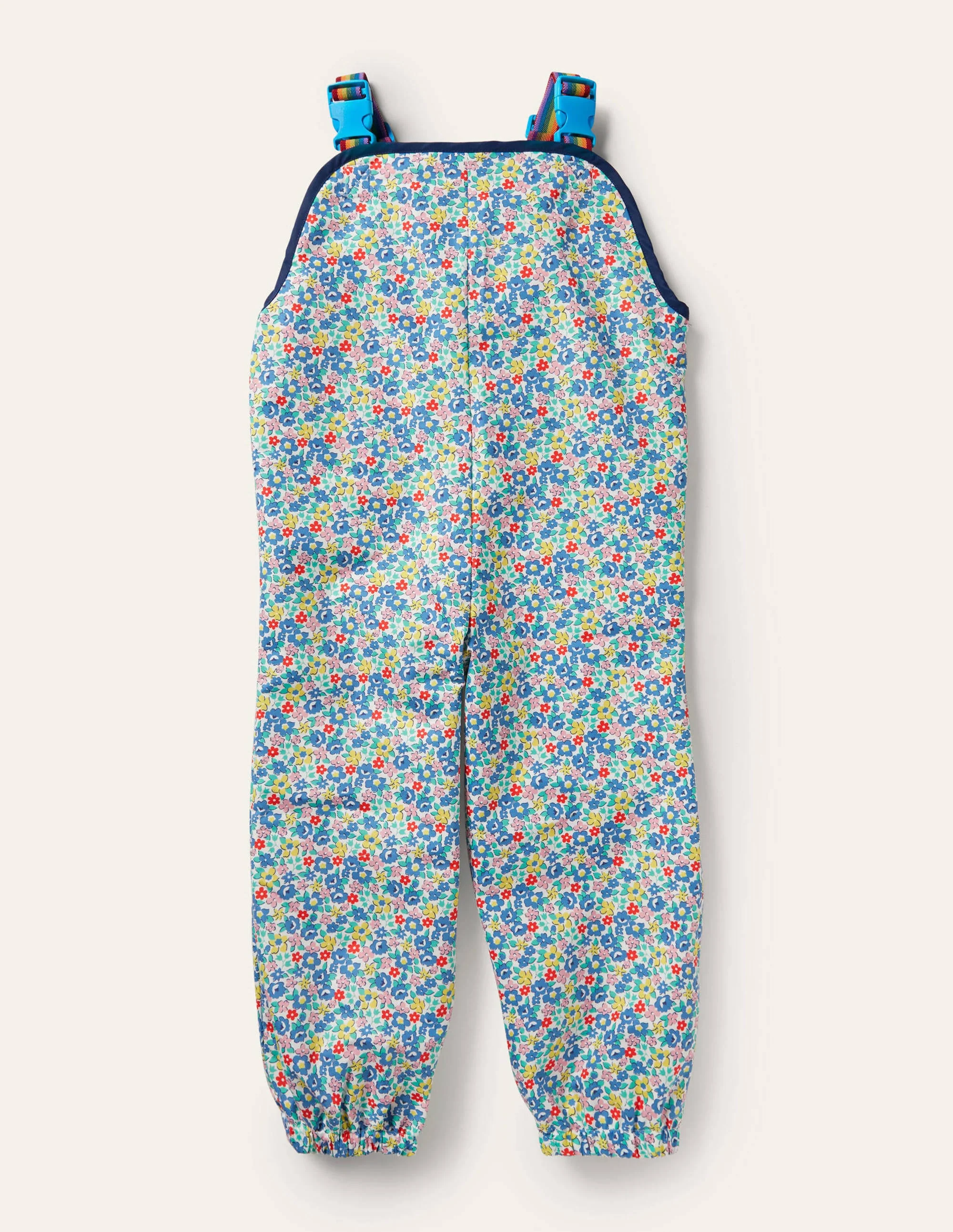 Wasserdichte Latzhose-Bunt, Frühlingsblumen