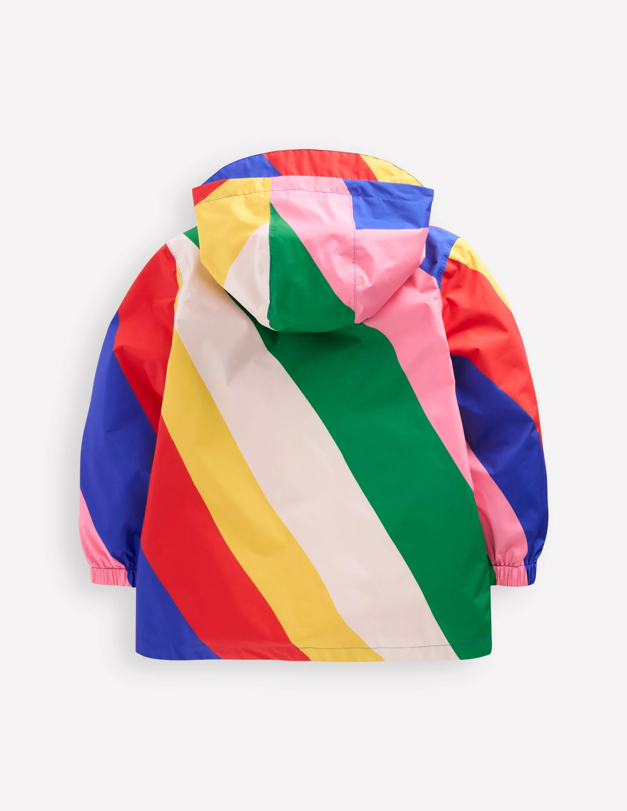 Wasserdichte, verstaubare Jacke-Bunt Regenbogen Swirl-Motiv - Image 2