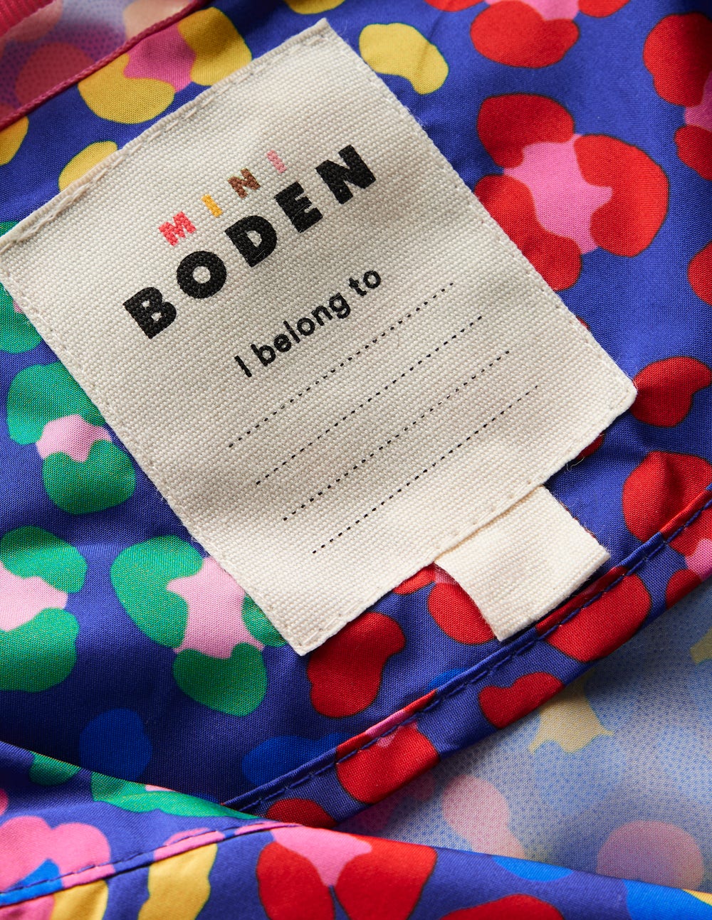 Wasserdichte, verstaubare Jacke-Leuchtendes Blau Bunt Leopard - Image 4