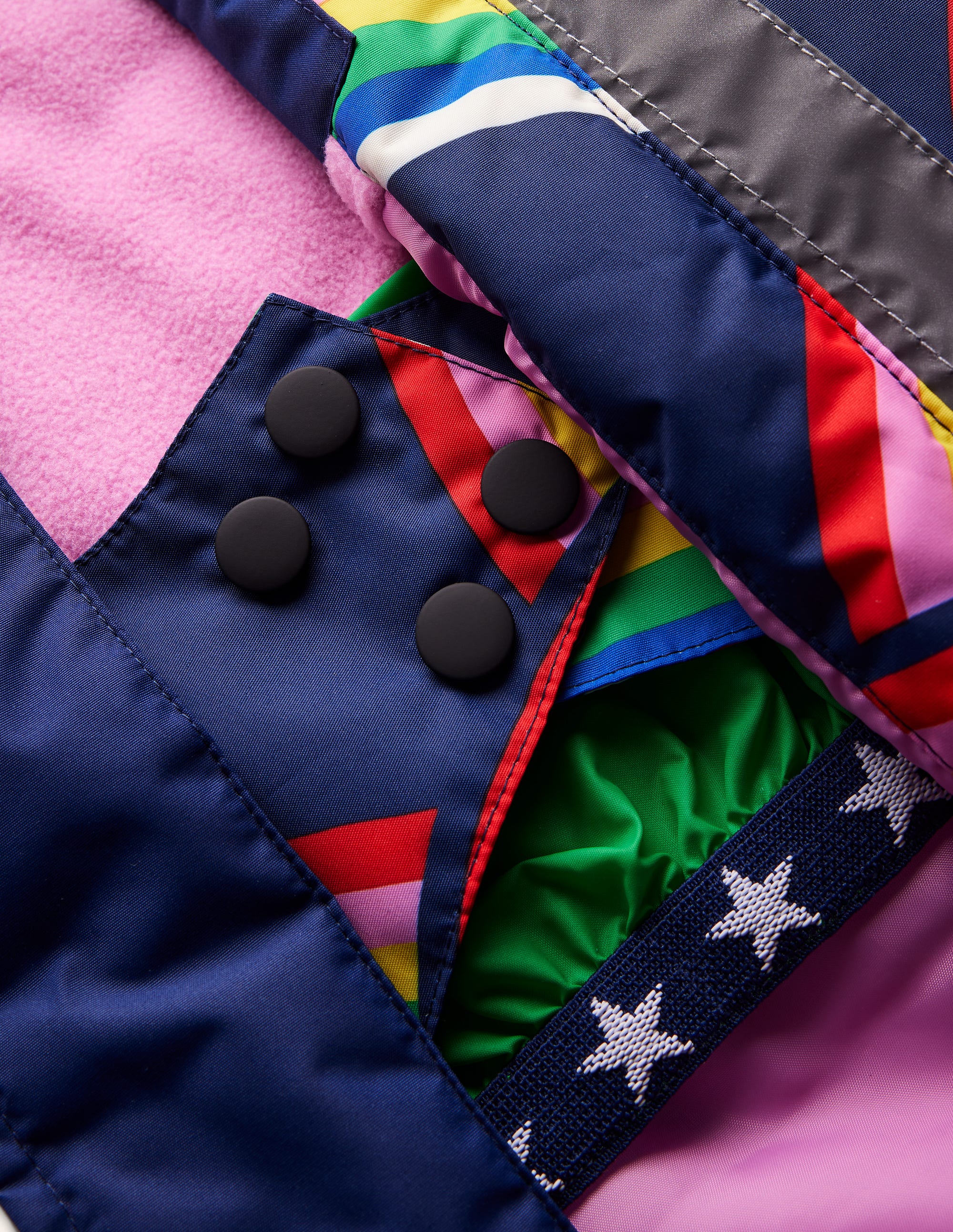 Wasserdichter Allwettermantel-Schuluniform-Navy, Regenbogen - Image 2