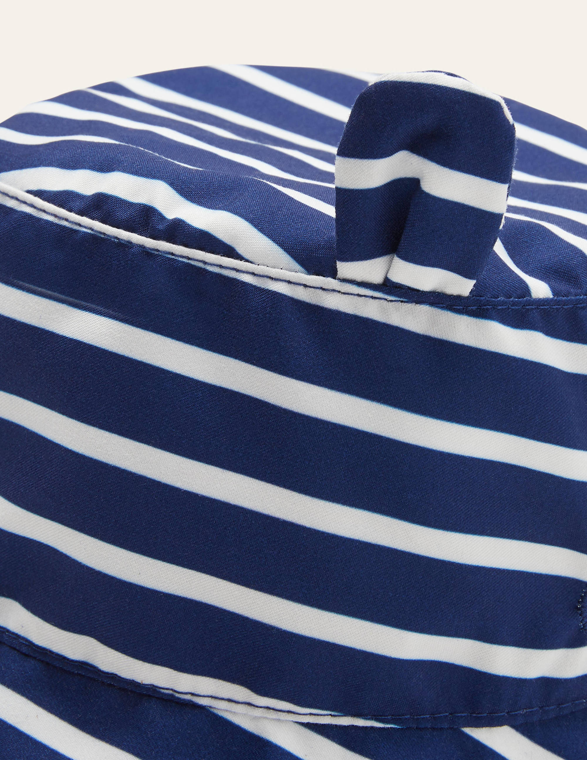 Webhut mit fröhlichen Streifen-Schuluniform-Navy/Naturweiß - Image 2