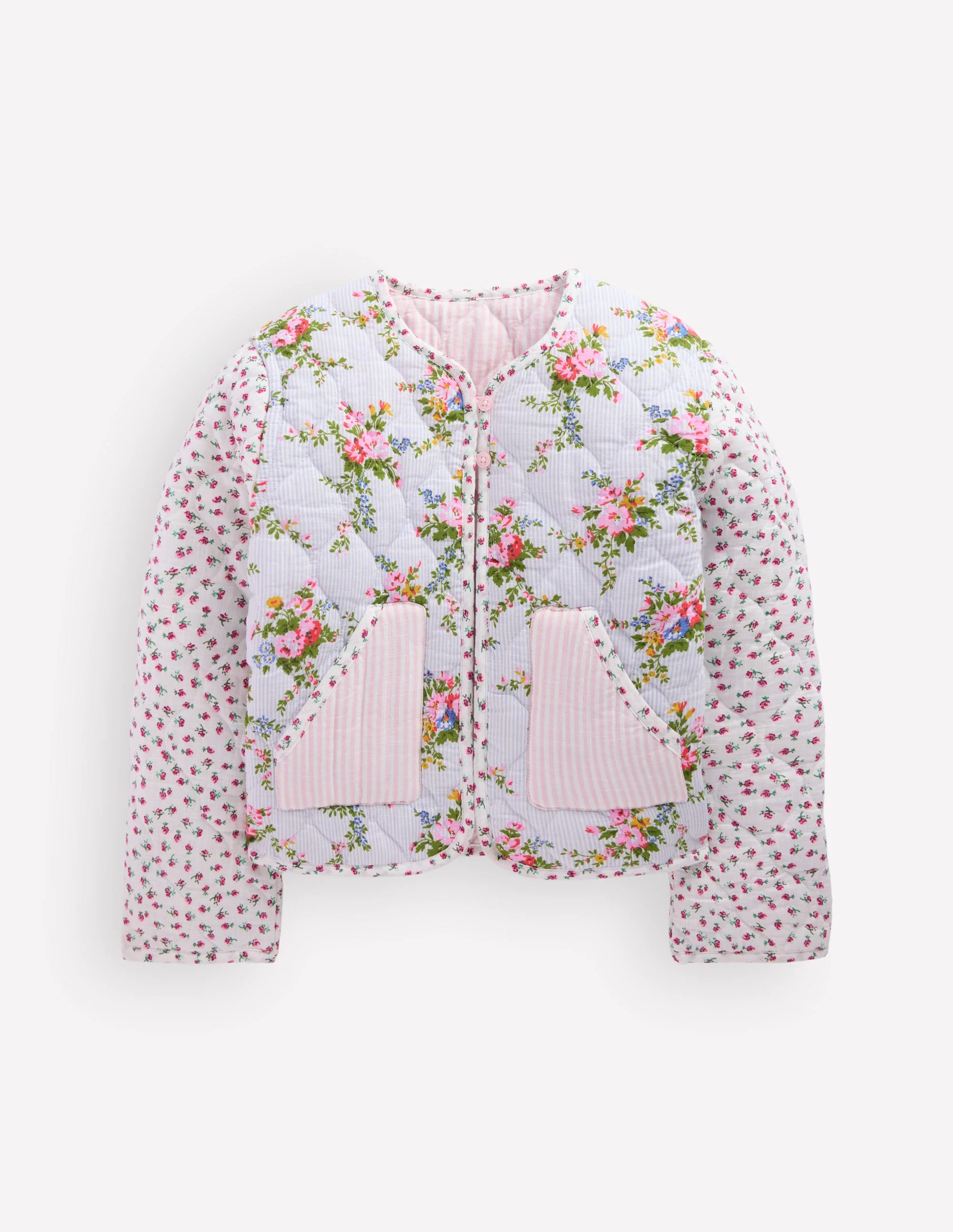 Wendbare Steppjacke-Kuddelmuddel-Blumenmuster