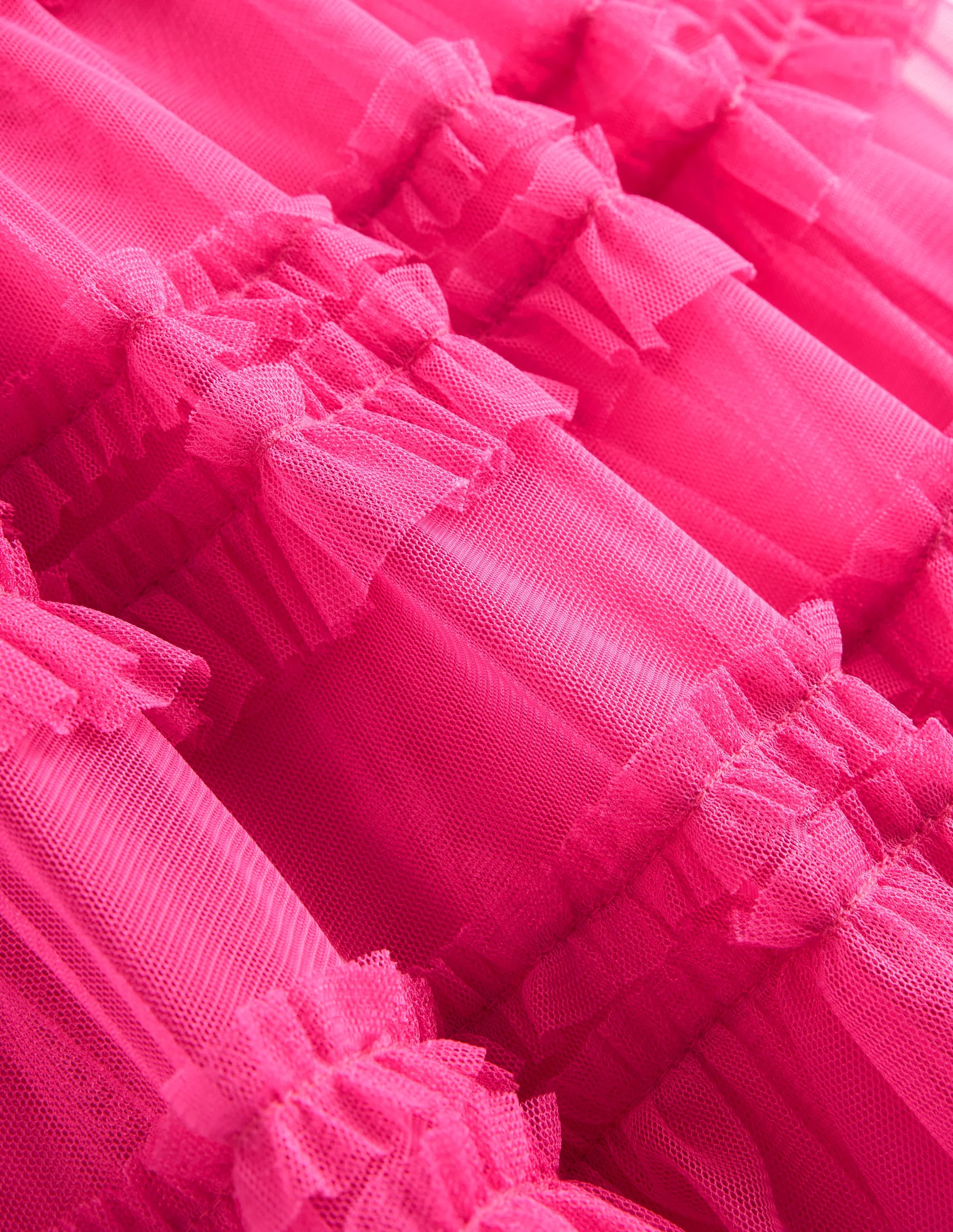 Winnie Gestuftes Tüllkleid-Rosenblattrosa - Image 3
