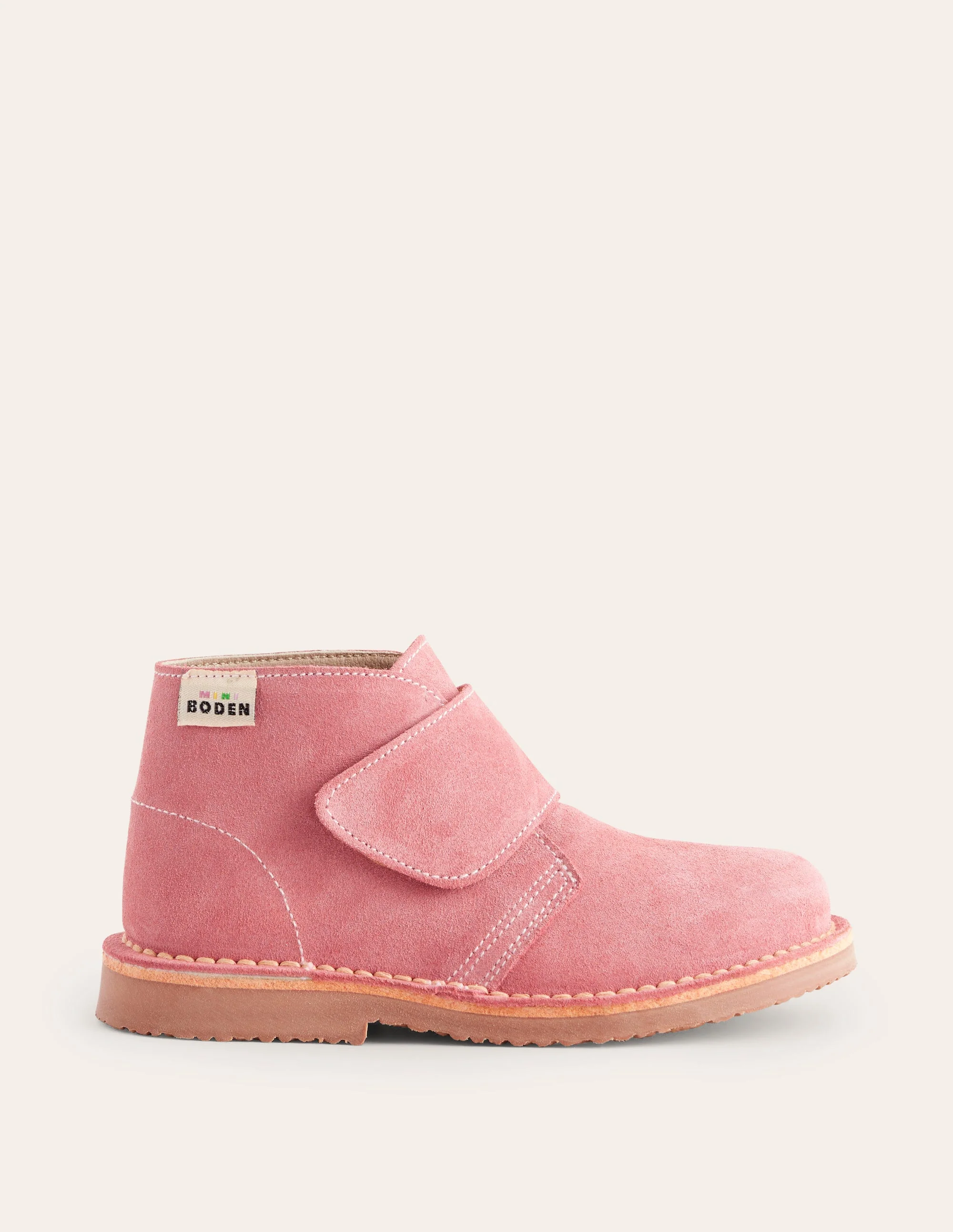 Wüstenstiefel aus Wildleder-Rosa
