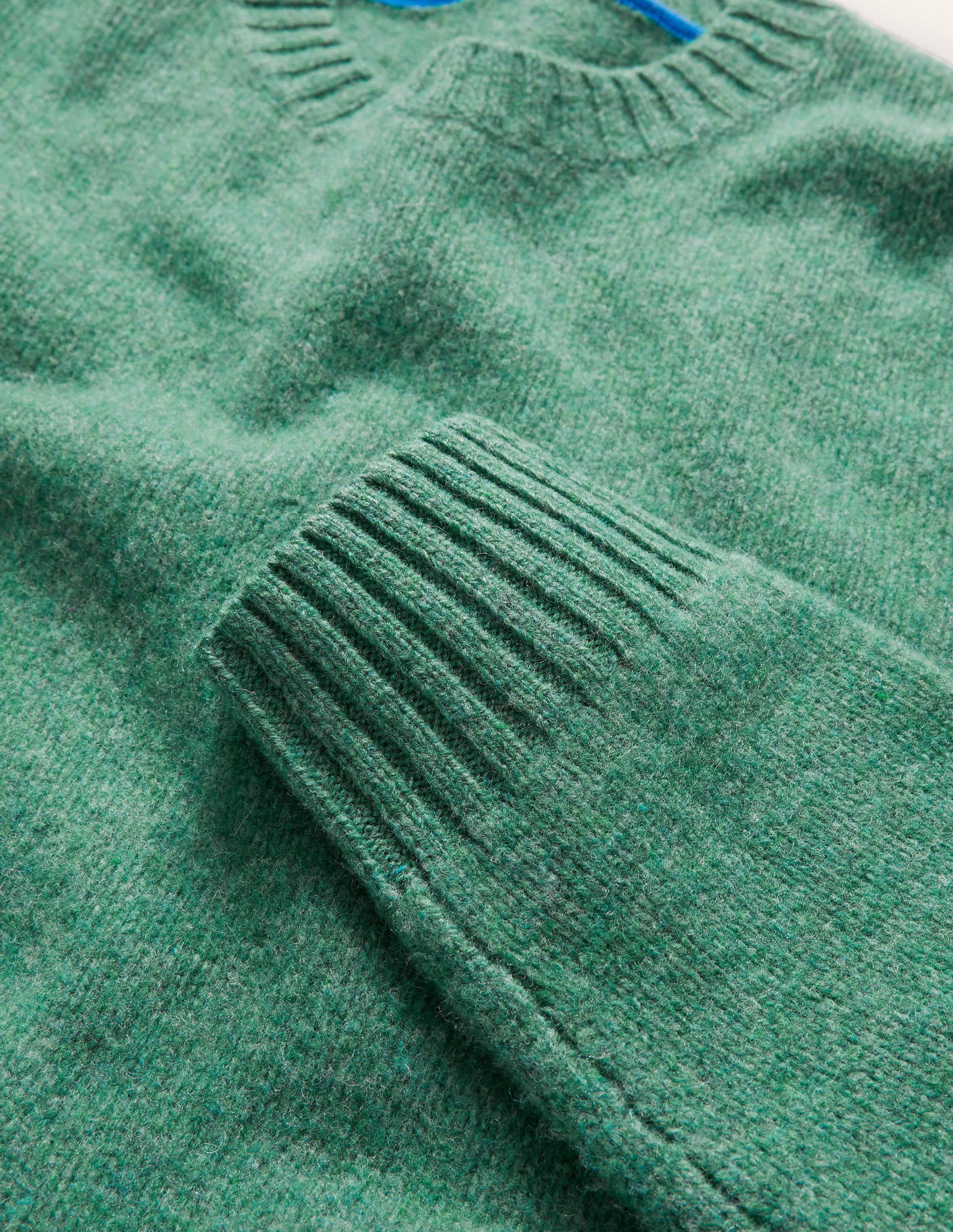 Aldgate Gebürsteter Pullover mit Rundhalsausschnitt-Seehafengrün - Image 6