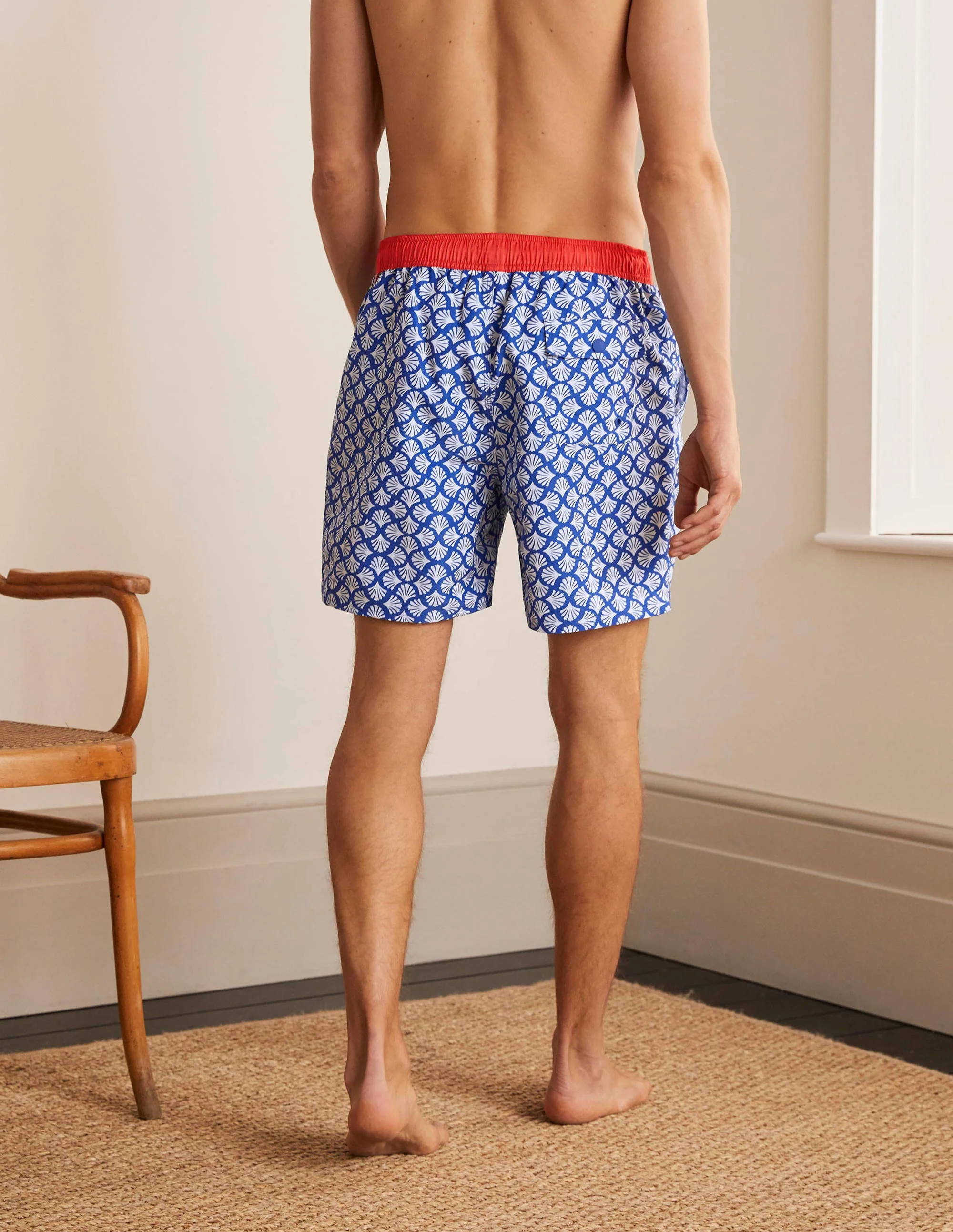 Badeshorts-Elektrisches Blau, Korallenkacheln - Image 3