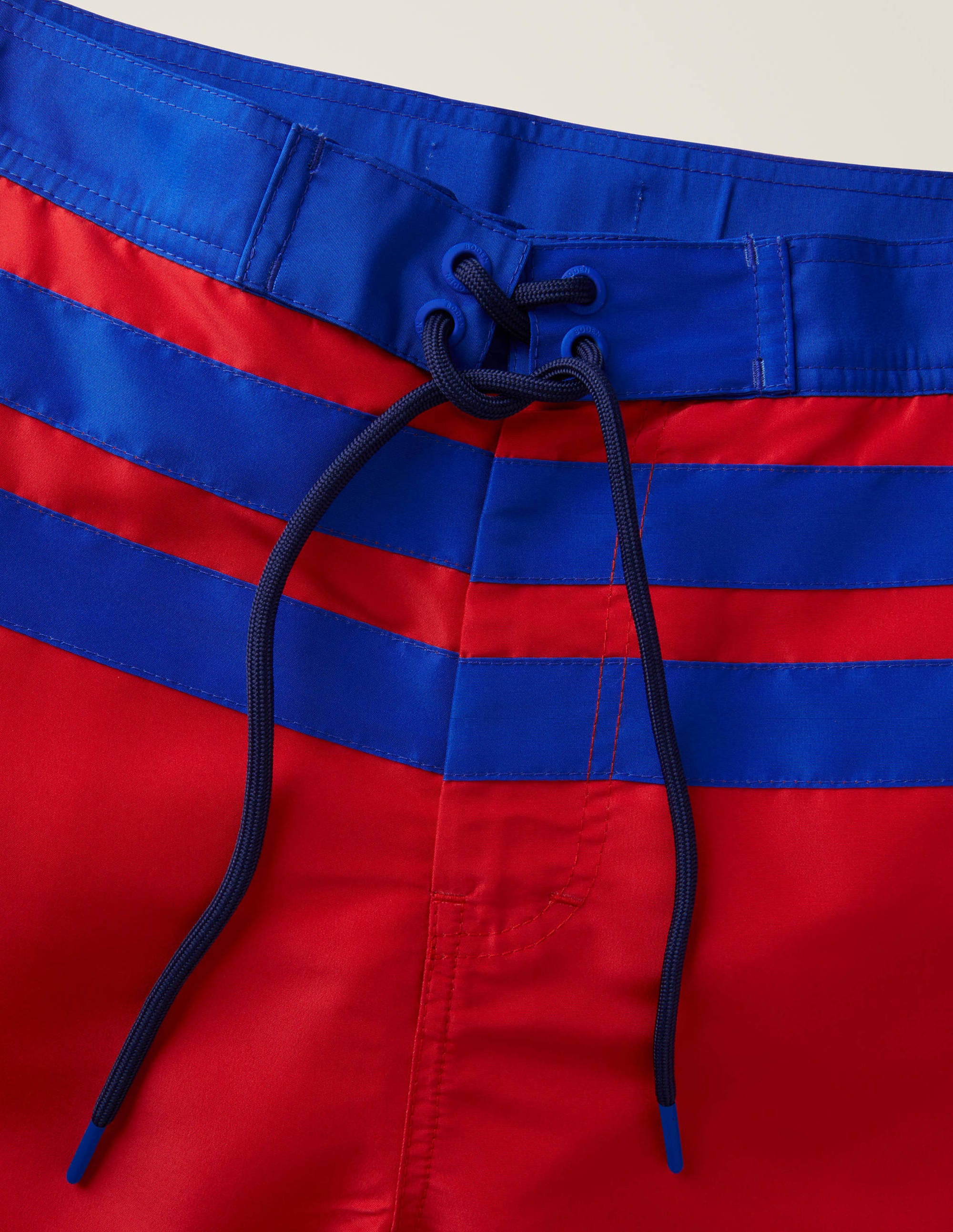 Badeshorts mit Streifendetail-Rot, Bunt - Image 4