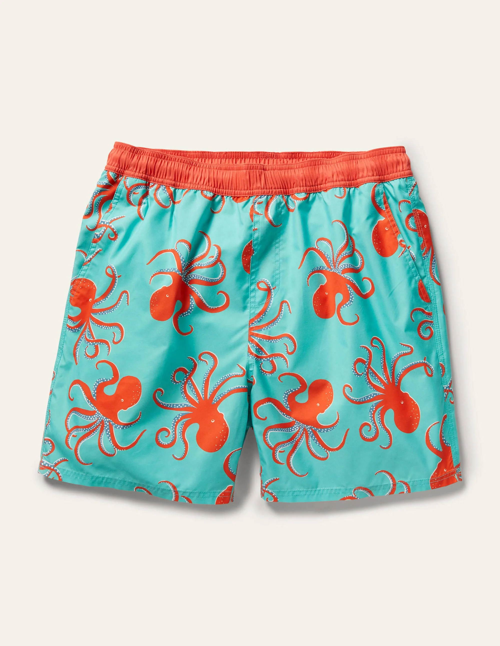 Badeshorts-Tropisches Korallenrot, Oktopus - Image 6