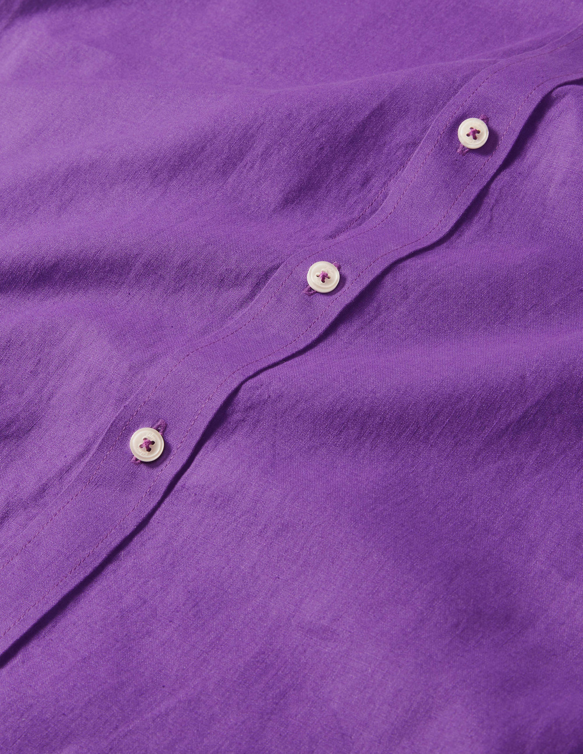 Baumwollleinen-Hemd-Sattes Violett - Image 6