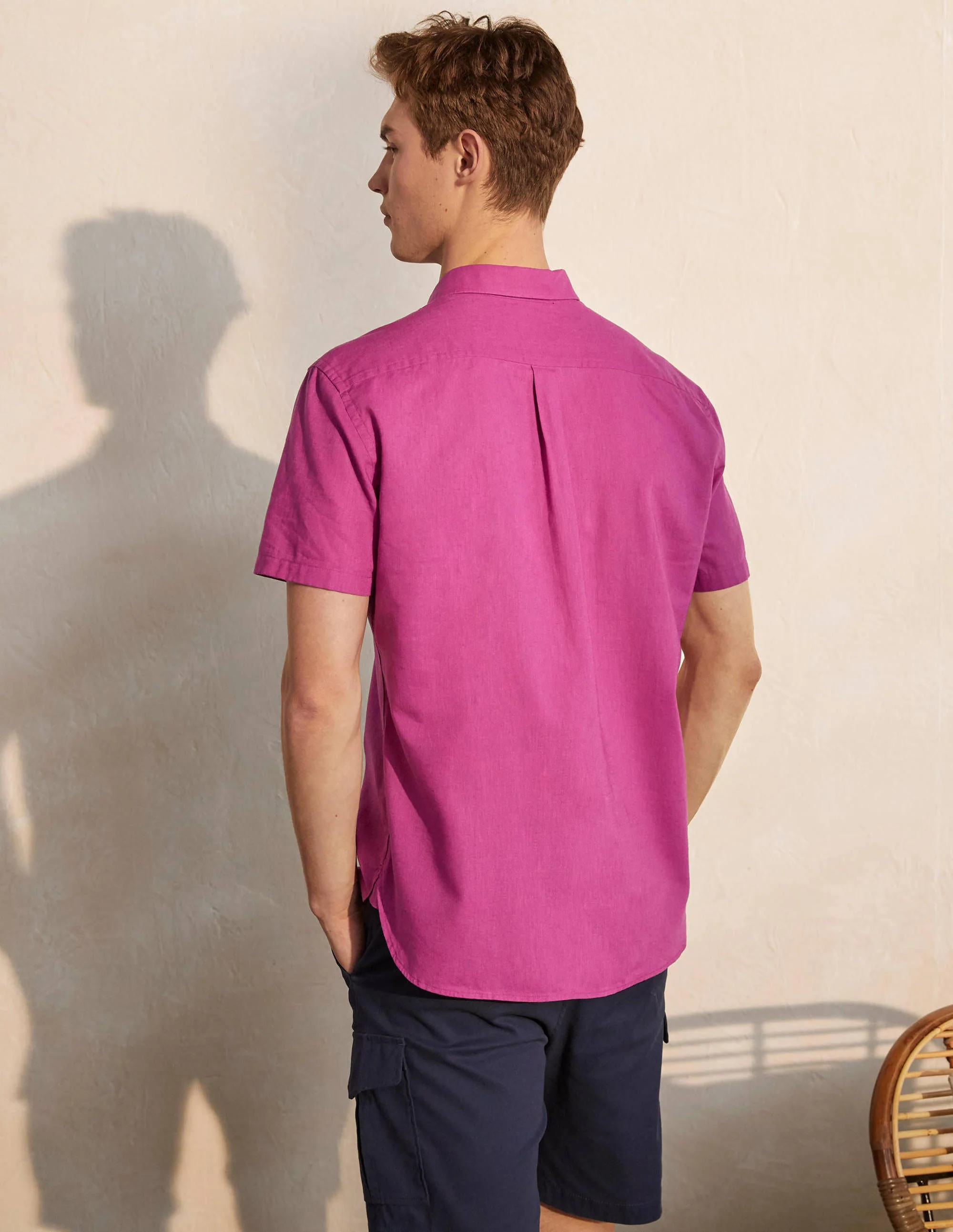 Baumwollleinen-Popover-Berry Mauve - Image 3