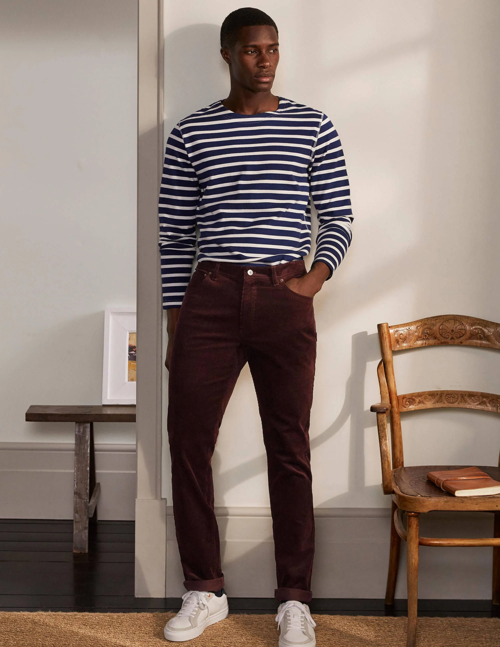 Belvedere Cordhose-Weinviolett