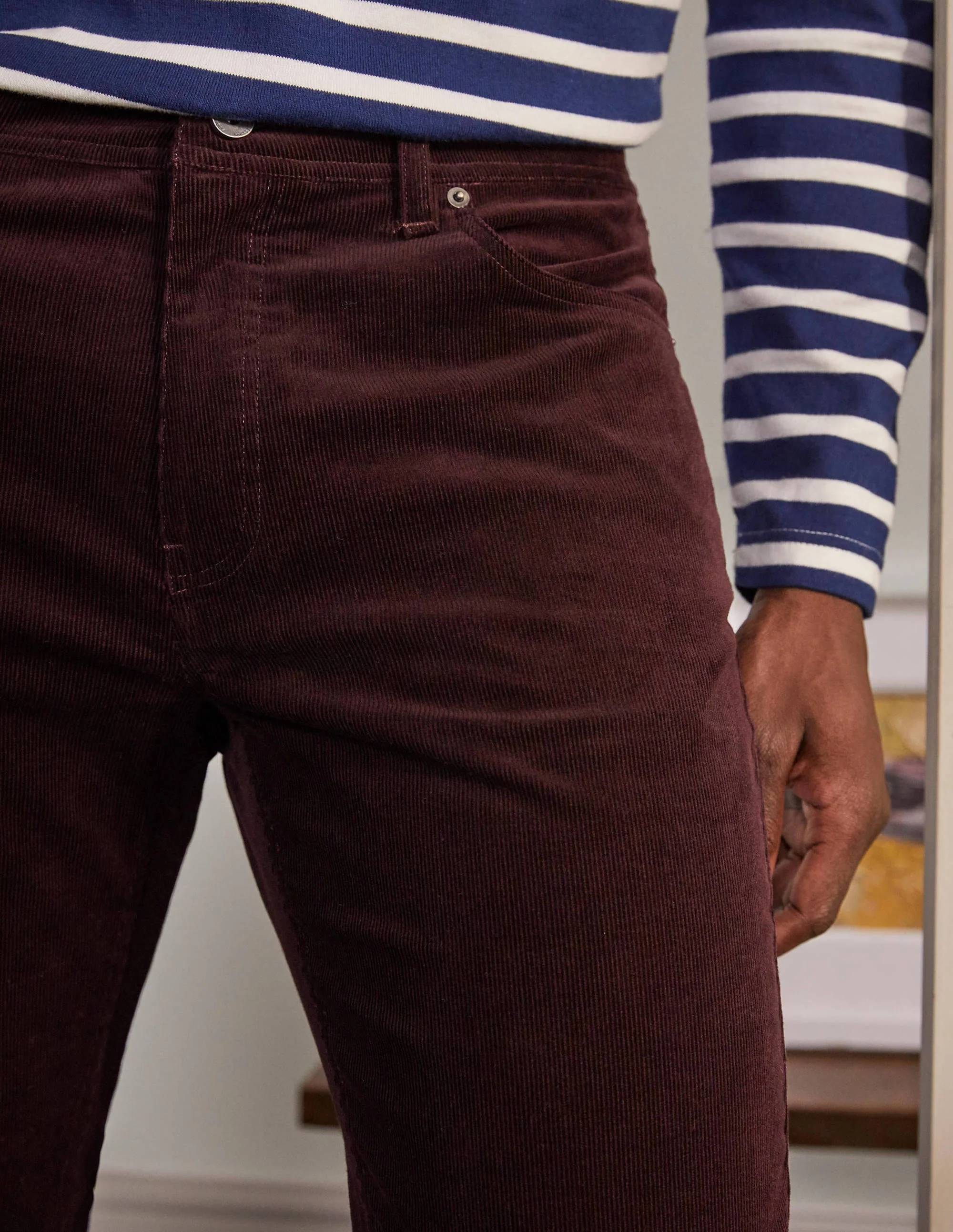 Belvedere Cordhose-Weinviolett - Image 4