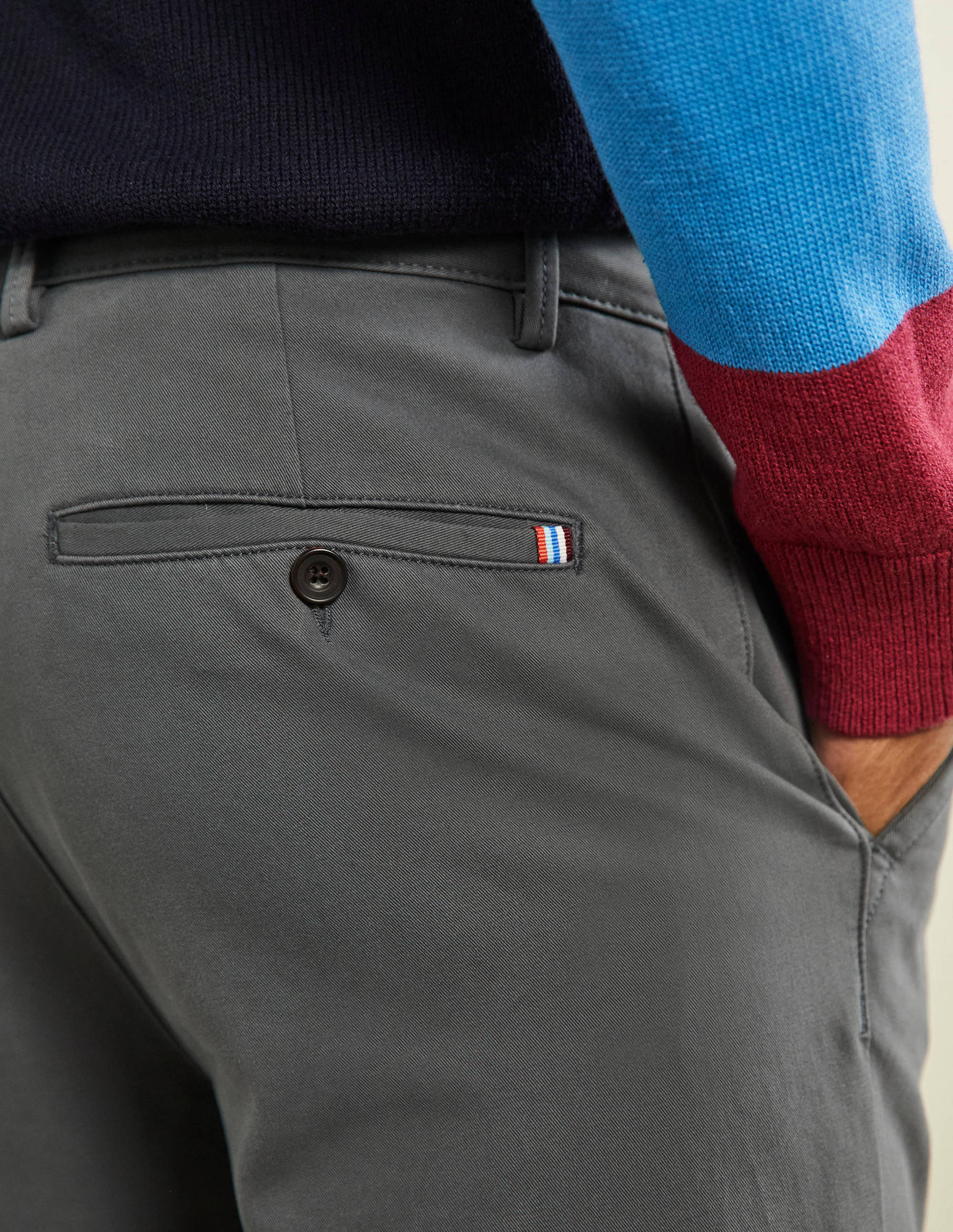 Chinohose mit schmalem Bein-London-Grau - Image 2