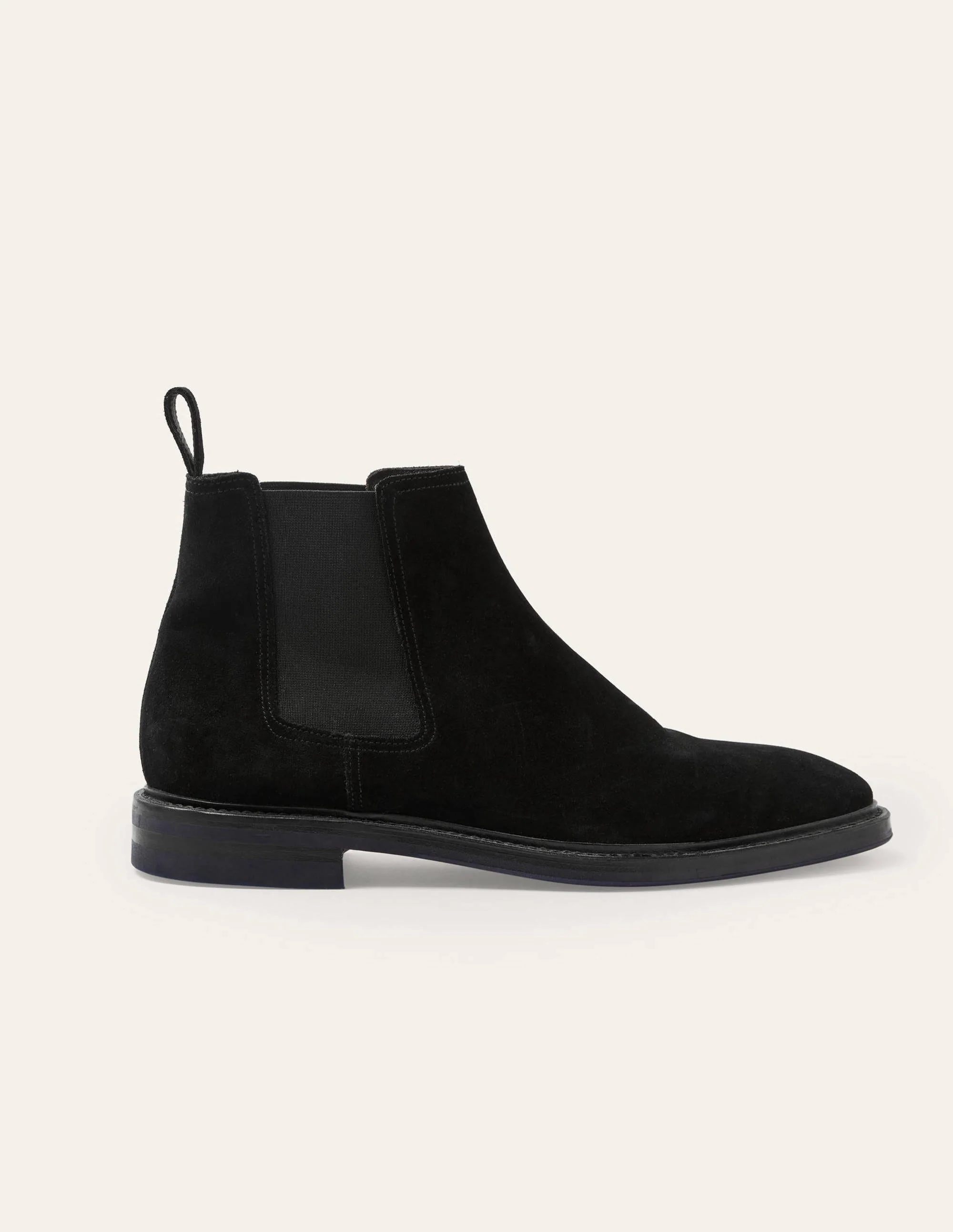 Corby Chelsea-Stiefel-Schwarz, Veloursleder