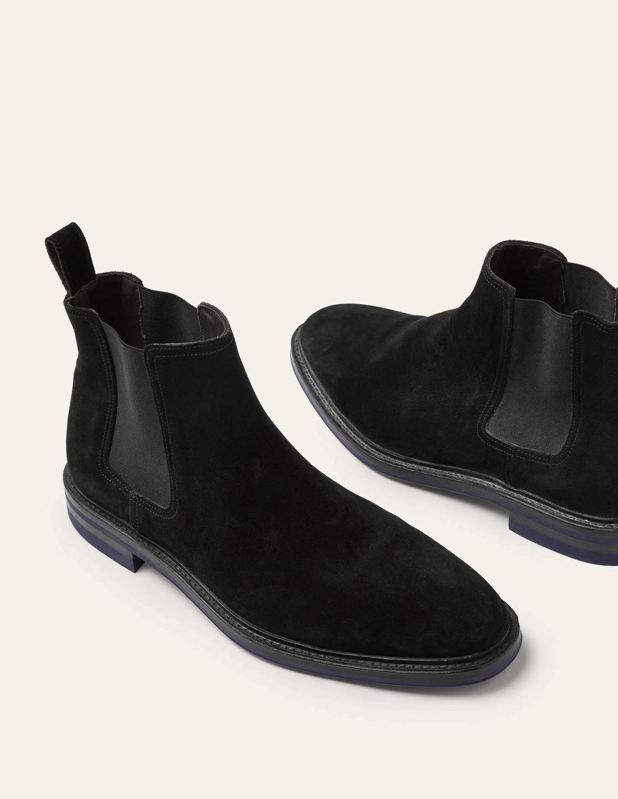 Corby Chelsea-Stiefel-Schwarz, Veloursleder - Image 2