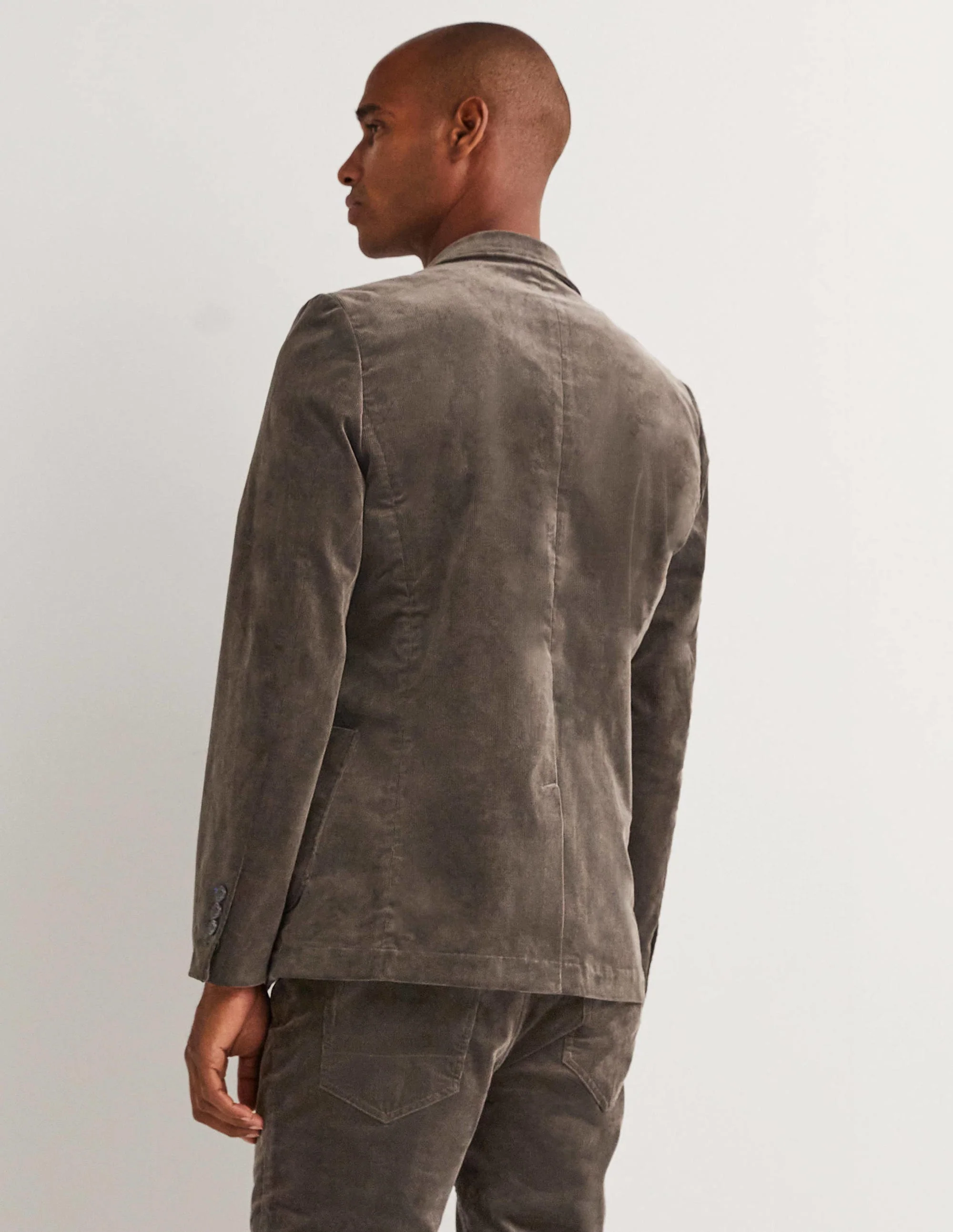 Cordblazer mit klassischem Schnitt-Aluminium Grey - Image 3