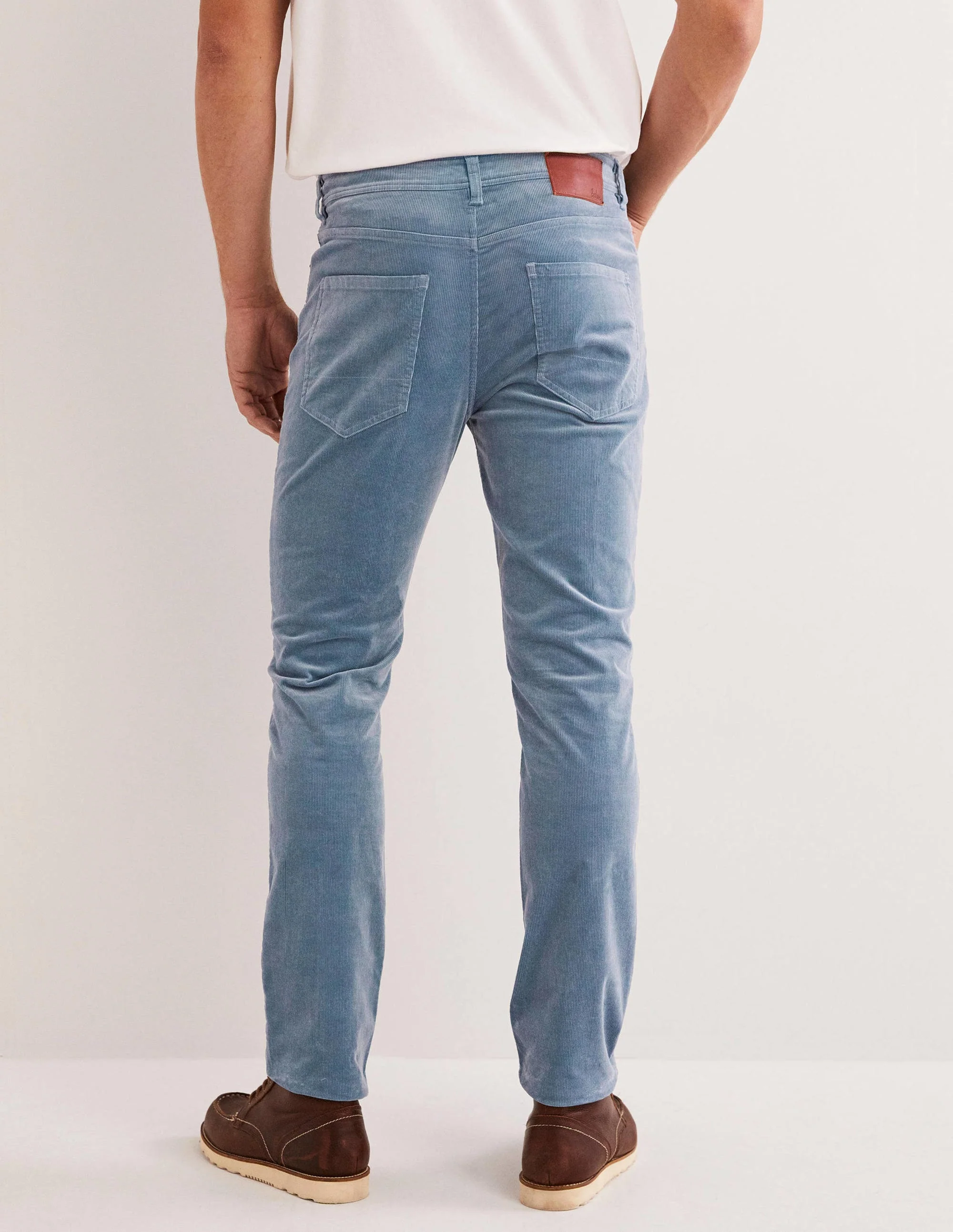 Cordhose mit fünf Taschen-Hellblau - Image 3