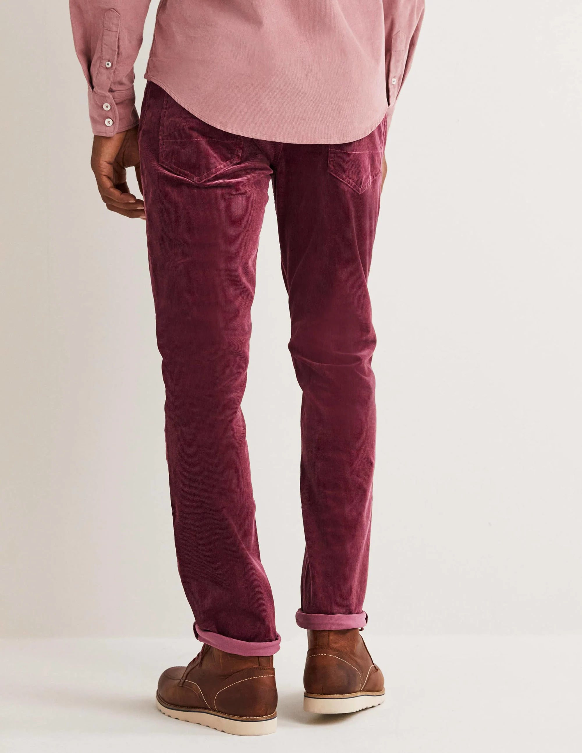 Cordhose mit fünf Taschen-Kirsch-Smoothie-Violett - Image 3