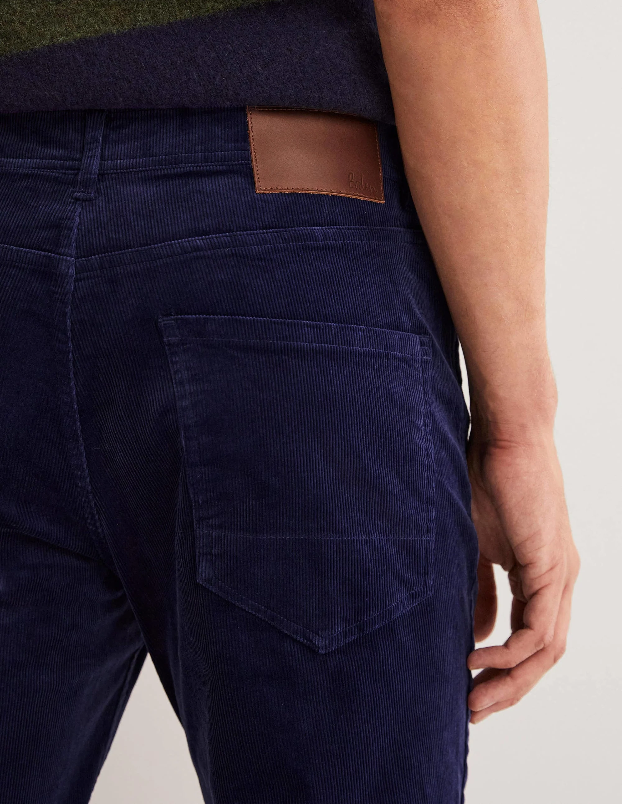 Cordhose mit fünf Taschen-Weltraumblau - Image 2