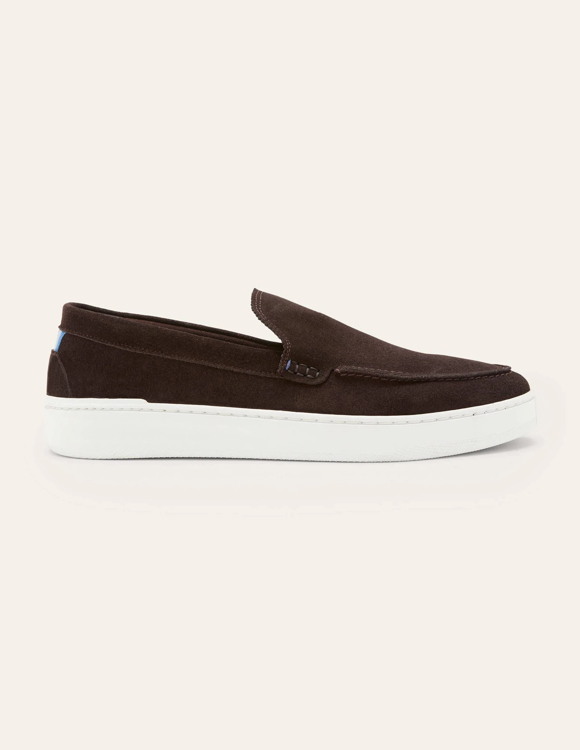 Cupsole-Loafer aus Veloursleder zum Hineinschlüpfen-Braun - Image 2