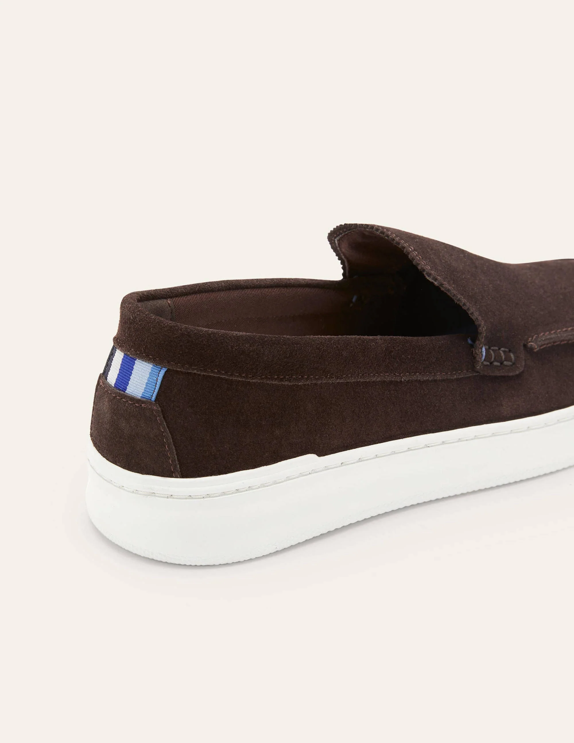 Cupsole-Loafer aus Veloursleder zum Hineinschlüpfen-Braun - Image 3