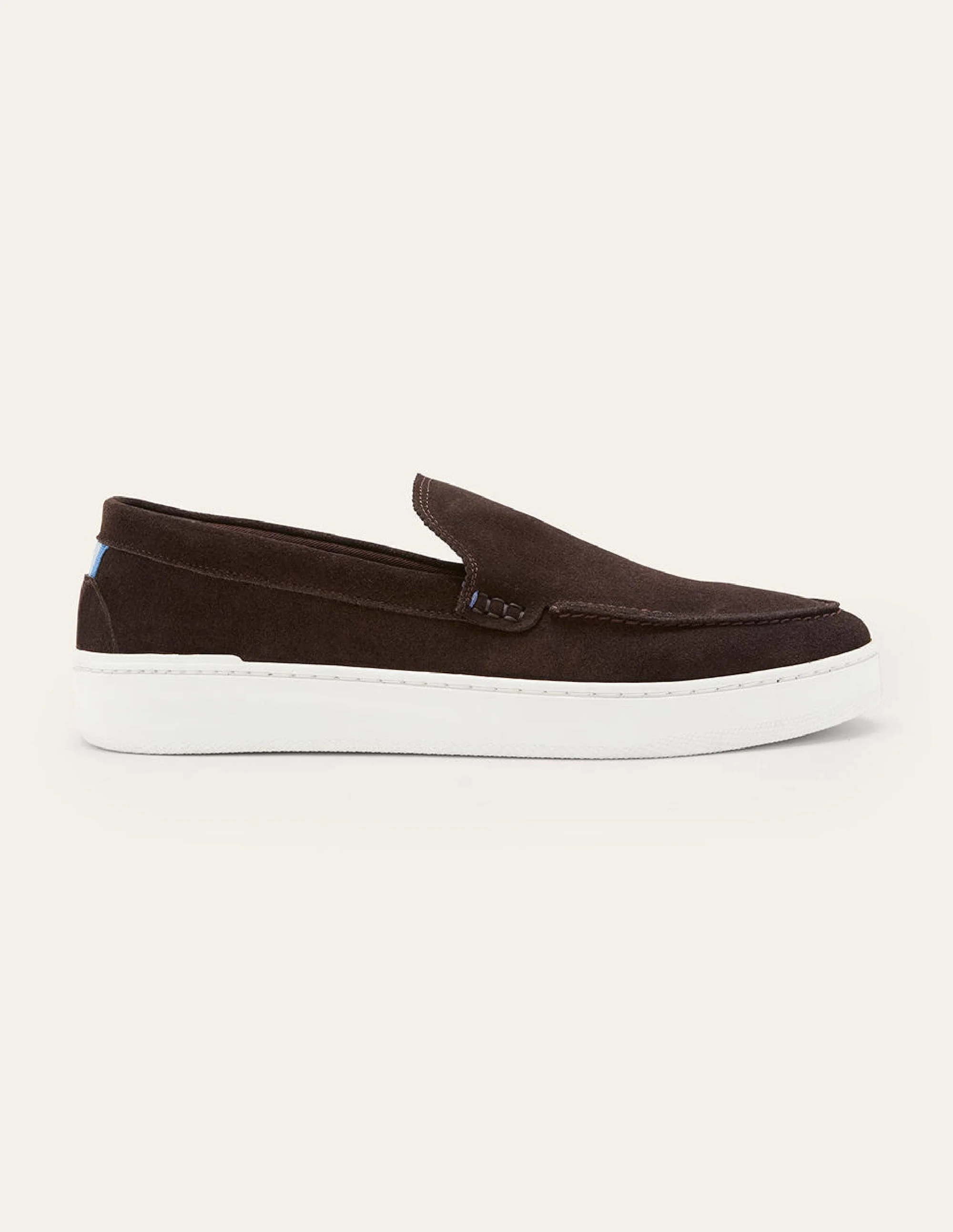Cupsole-Loafer aus Veloursleder zum Hineinschlüpfen-Braun - Image 4